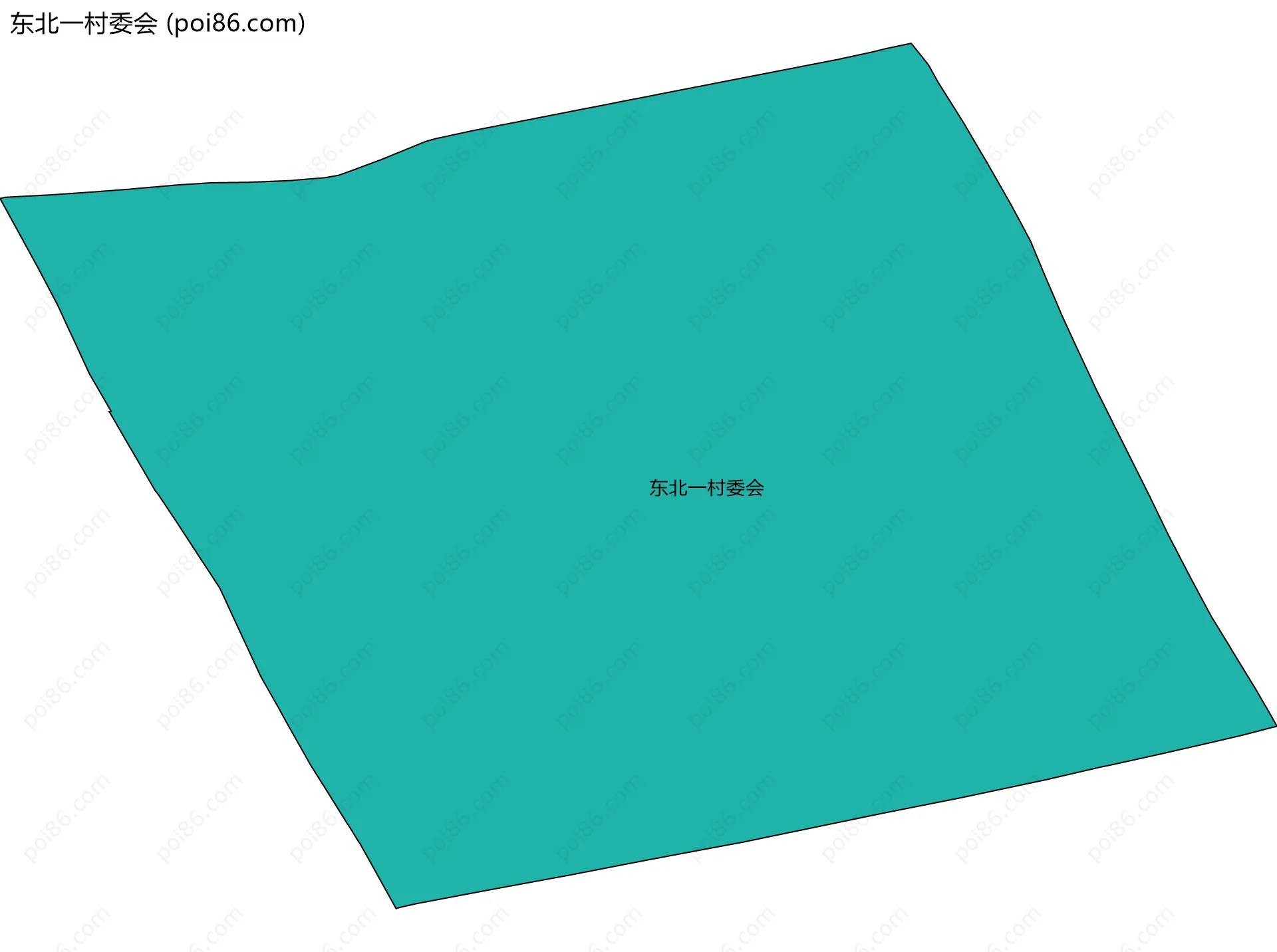 东北一村委会边界地图