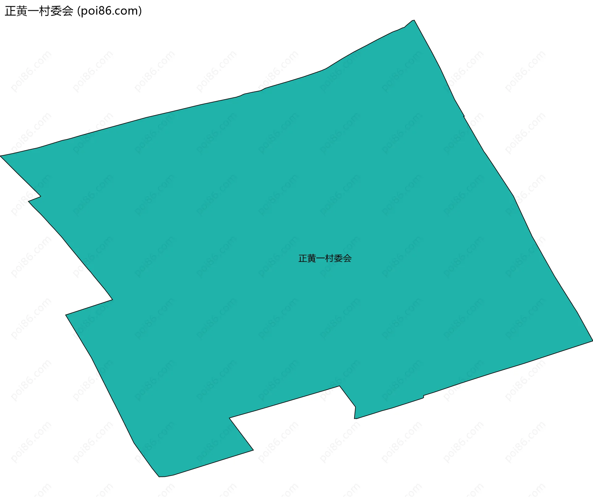 正黄一村委会边界地图