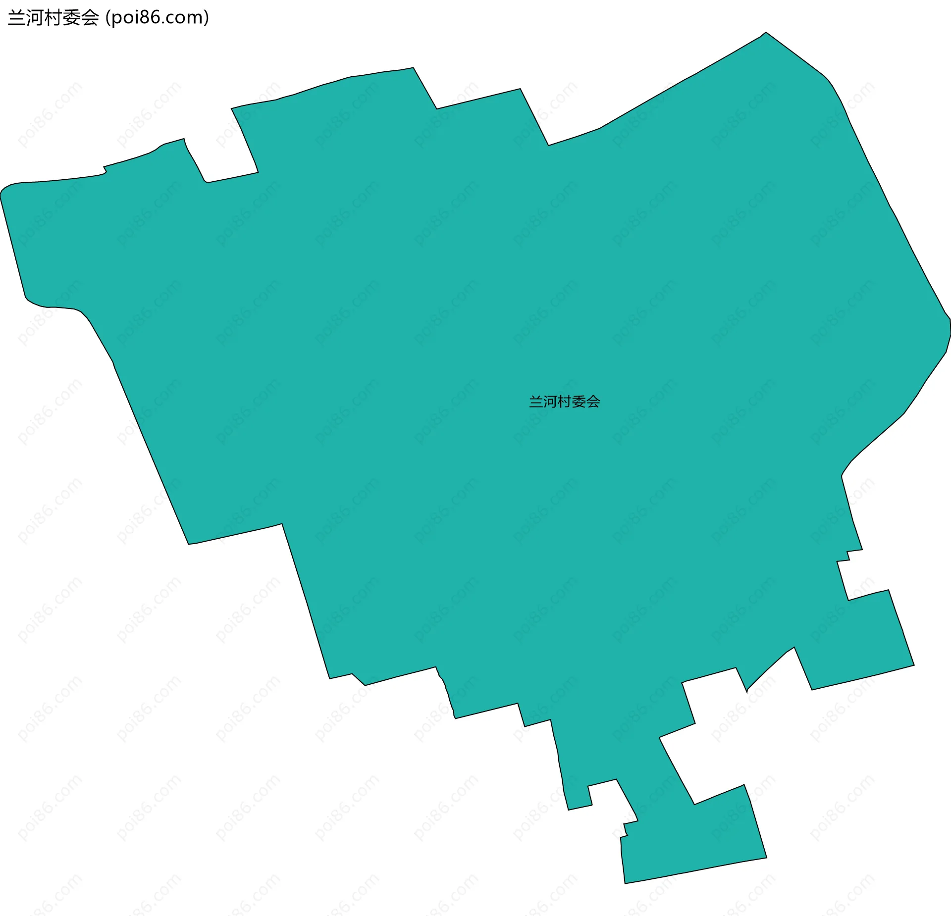 兰河村委会边界地图