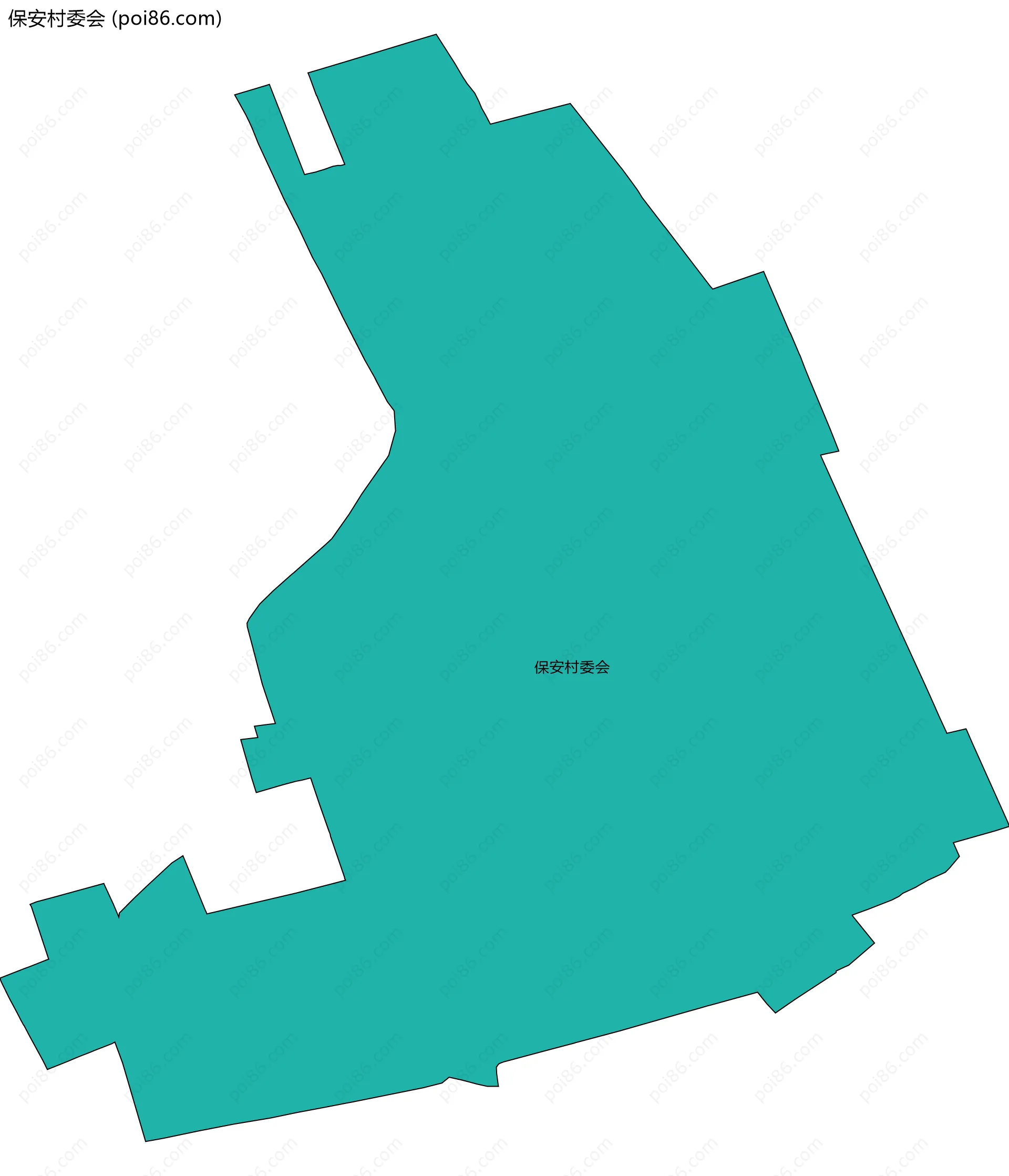 保安村委会边界地图