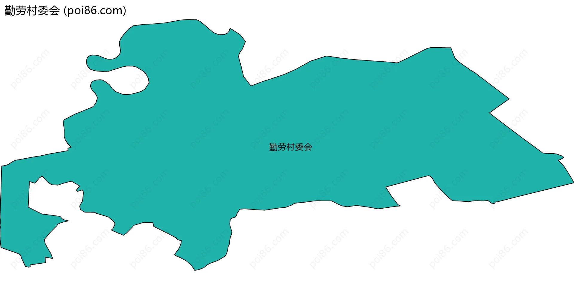 勤劳村委会边界地图