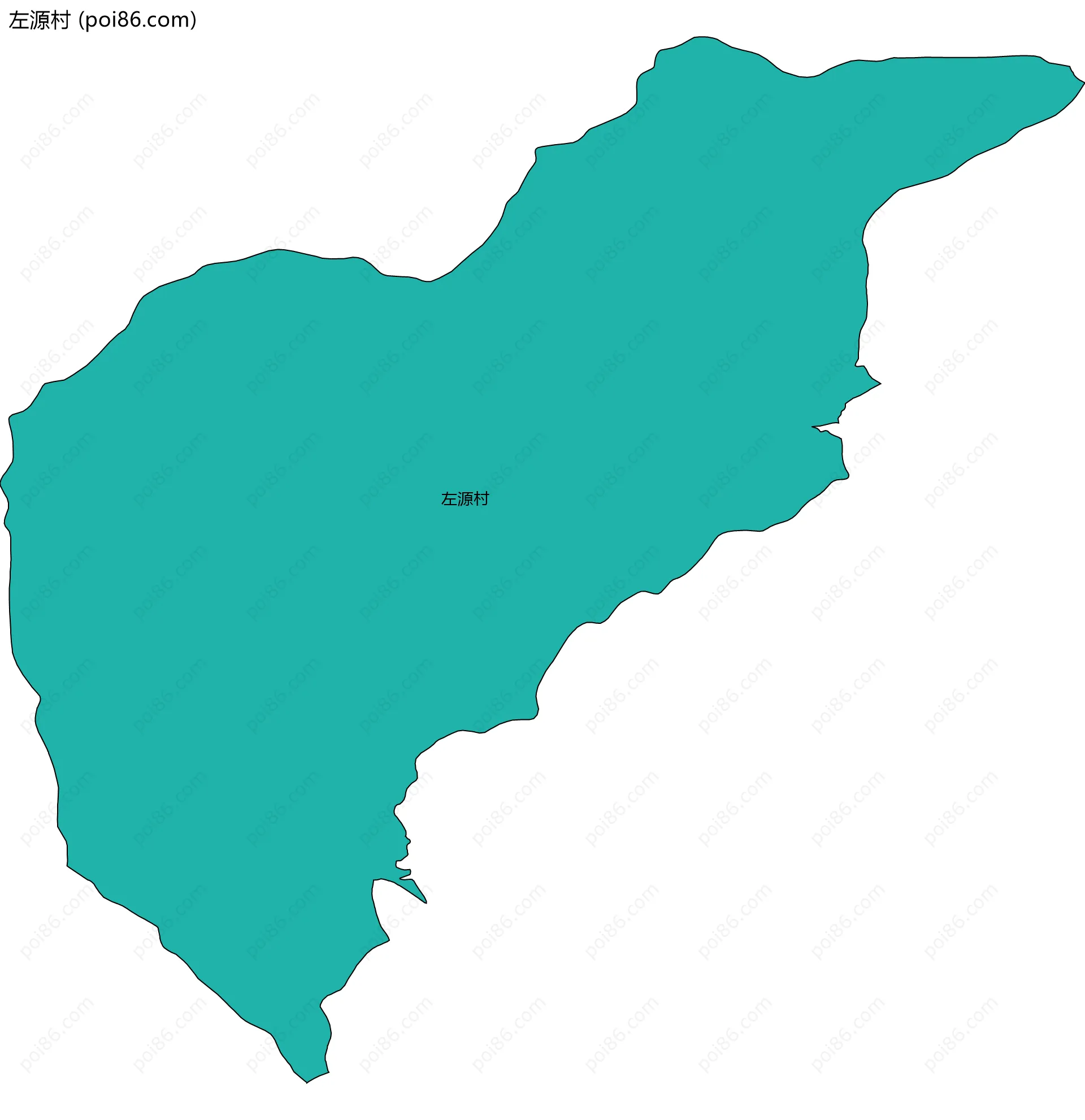 左源村边界地图