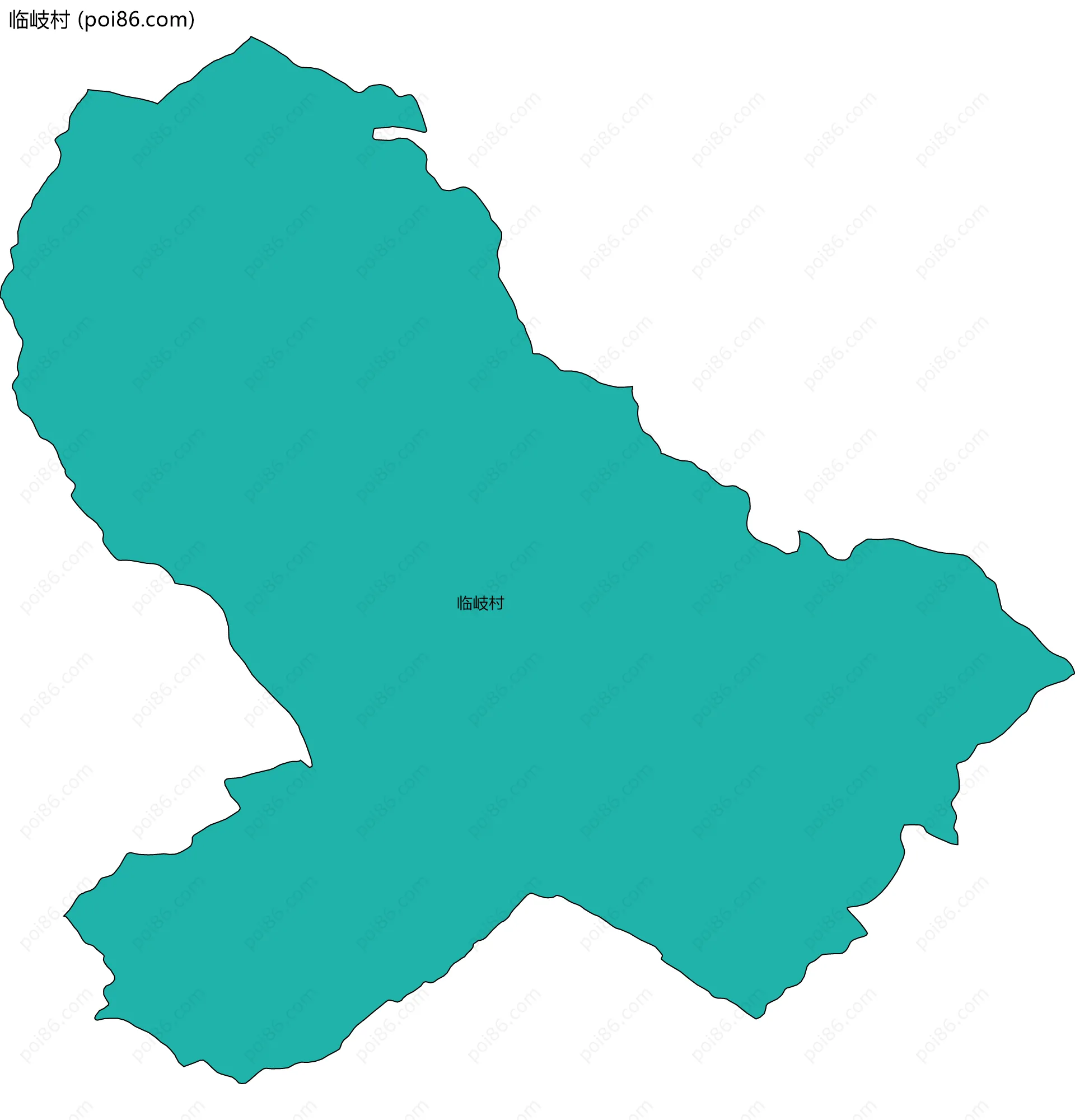 临岐村边界地图