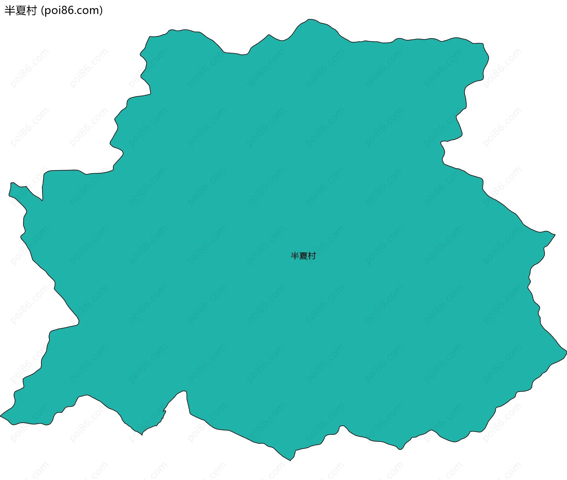 半夏村边界地图