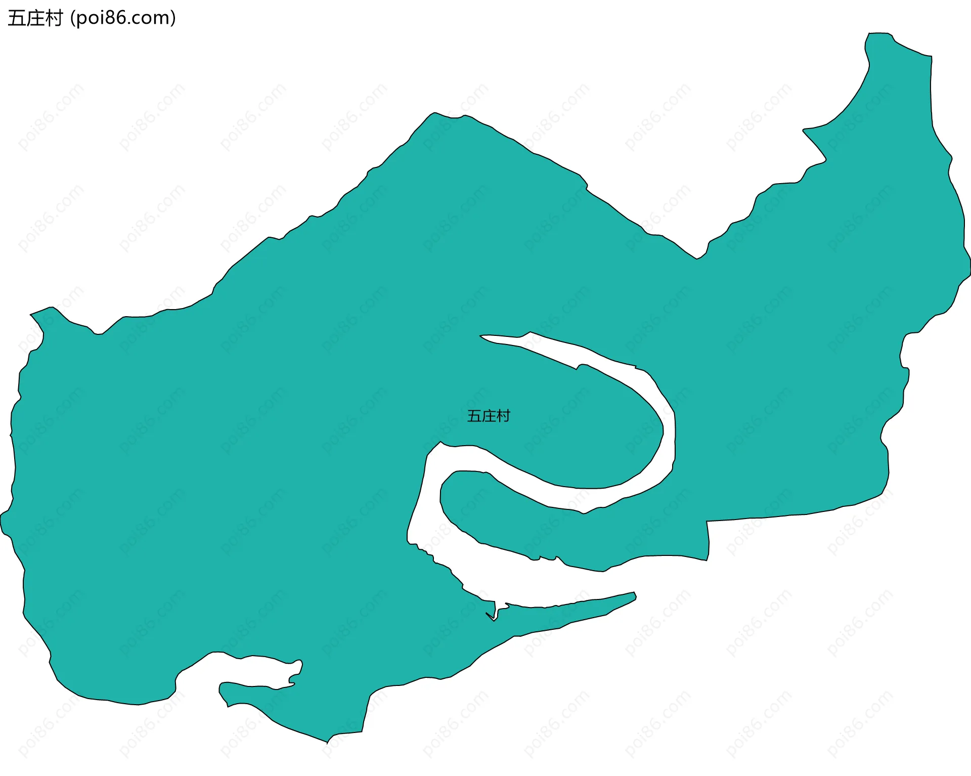 五庄村边界地图