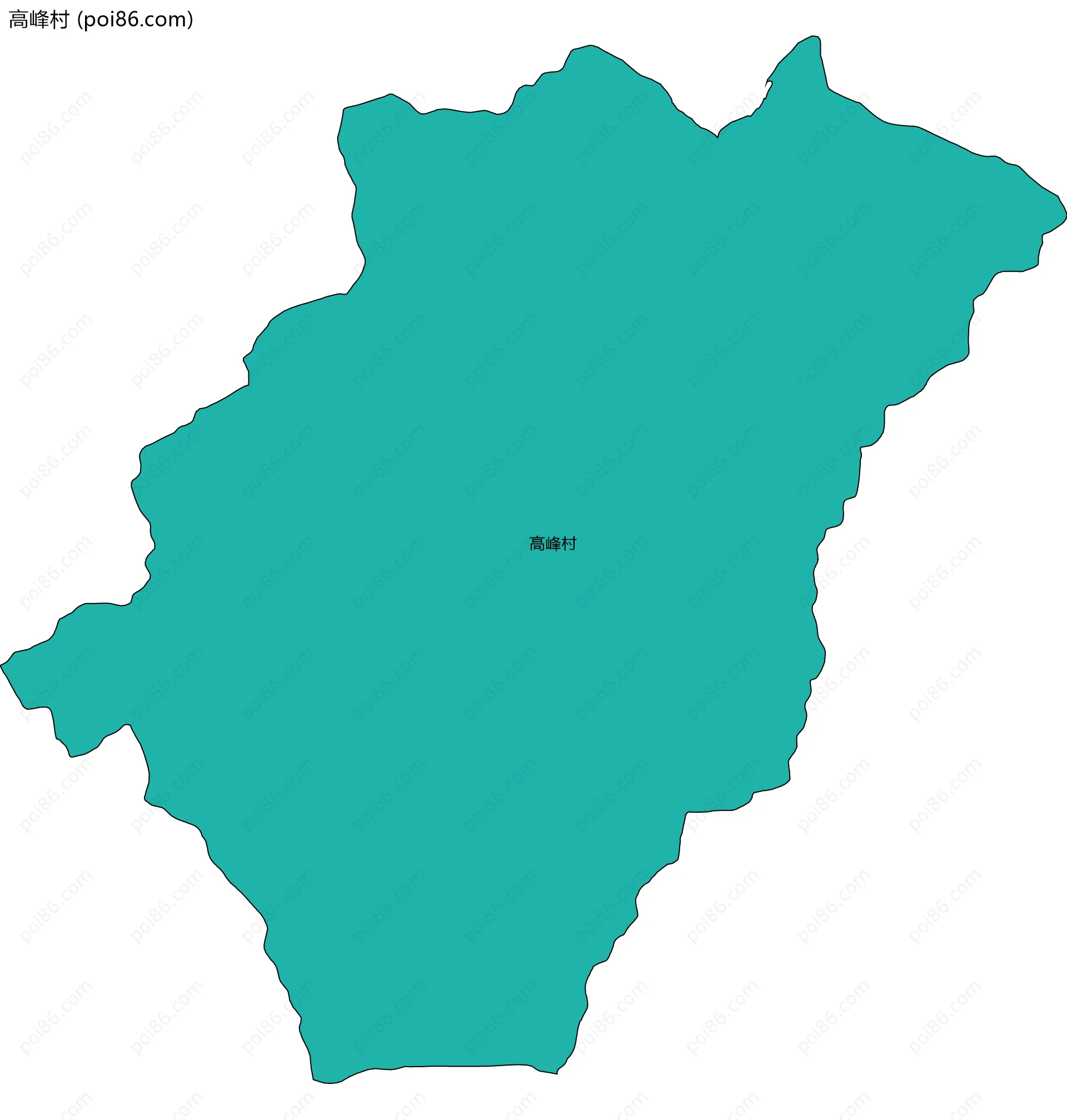 高峰村边界地图