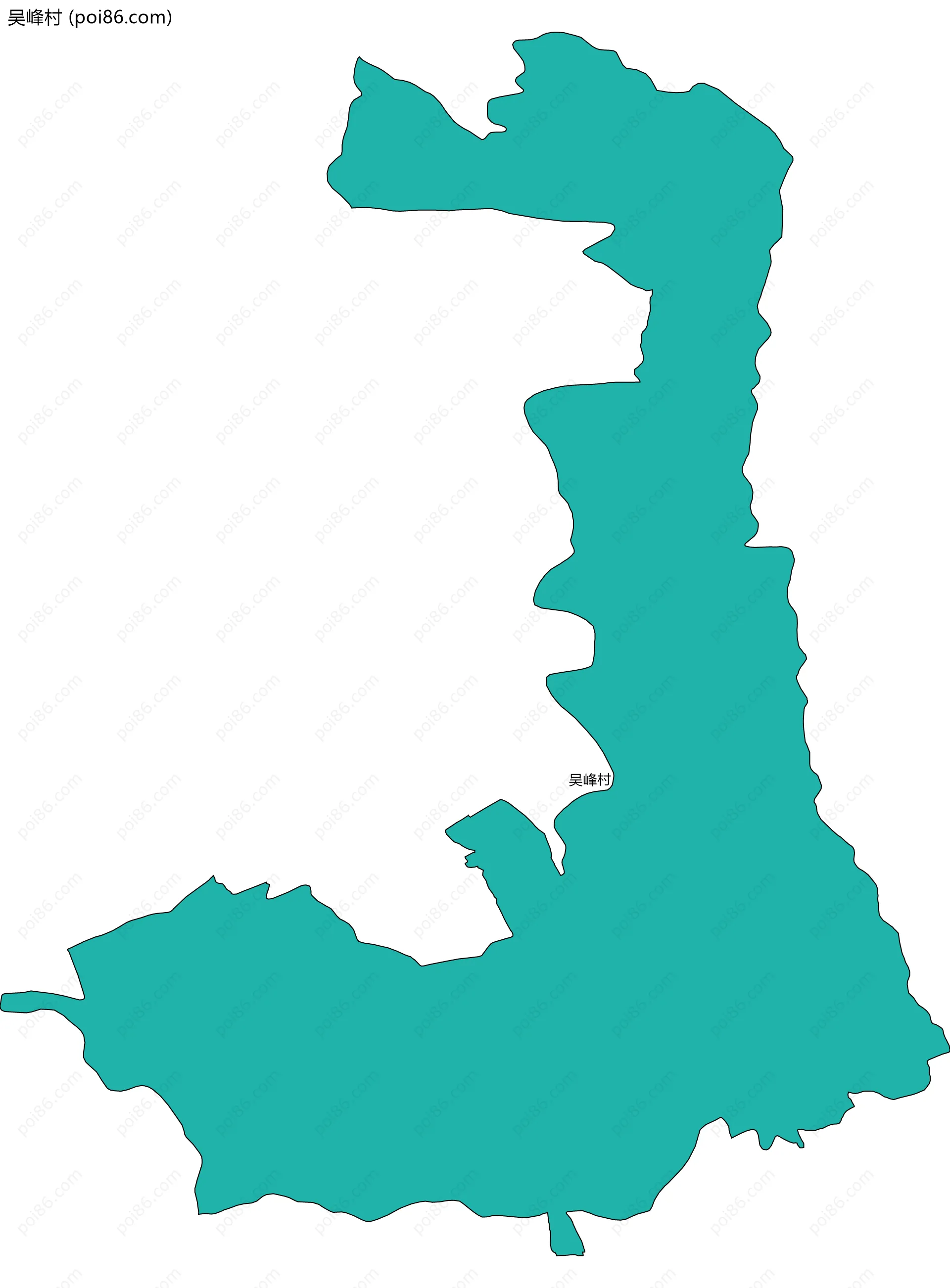 吴峰村边界地图