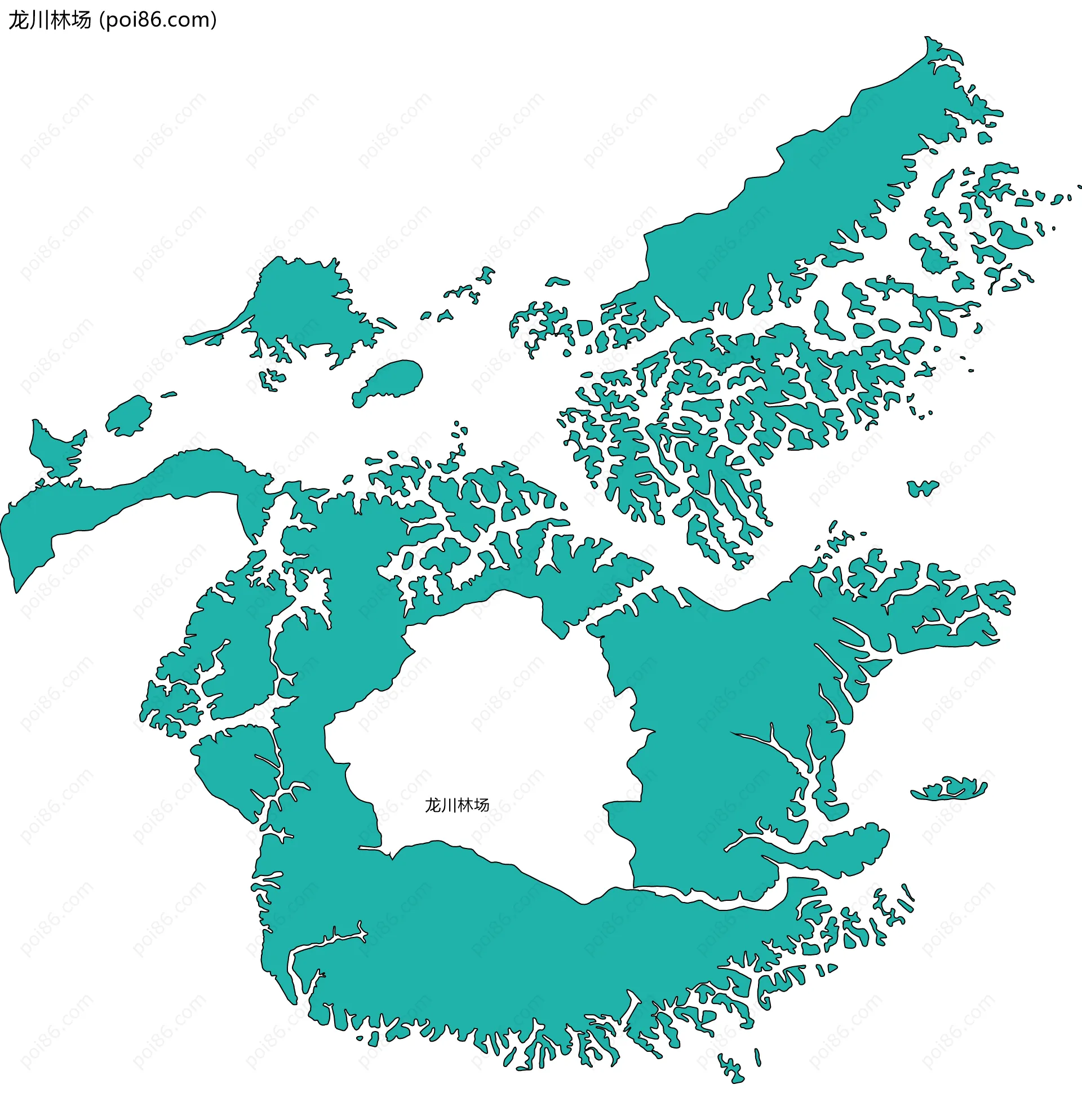 龙川林场边界地图