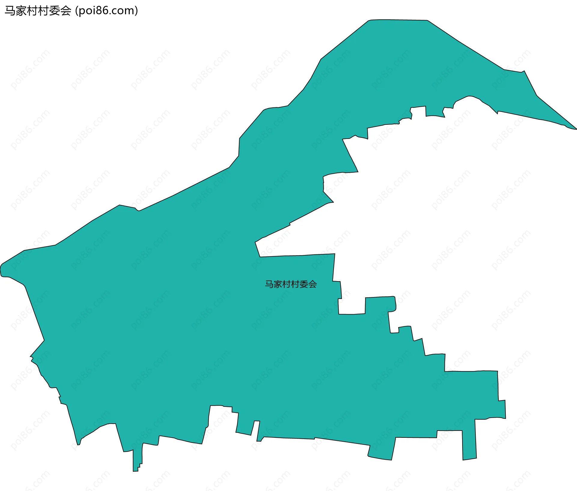 马家村村委会边界地图