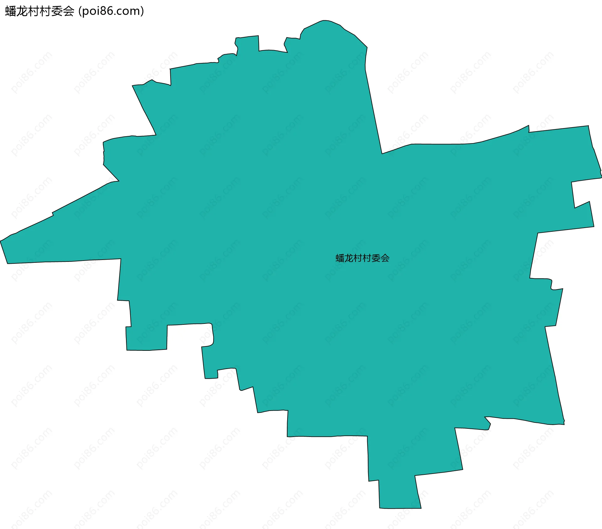 蟠龙村村委会边界地图