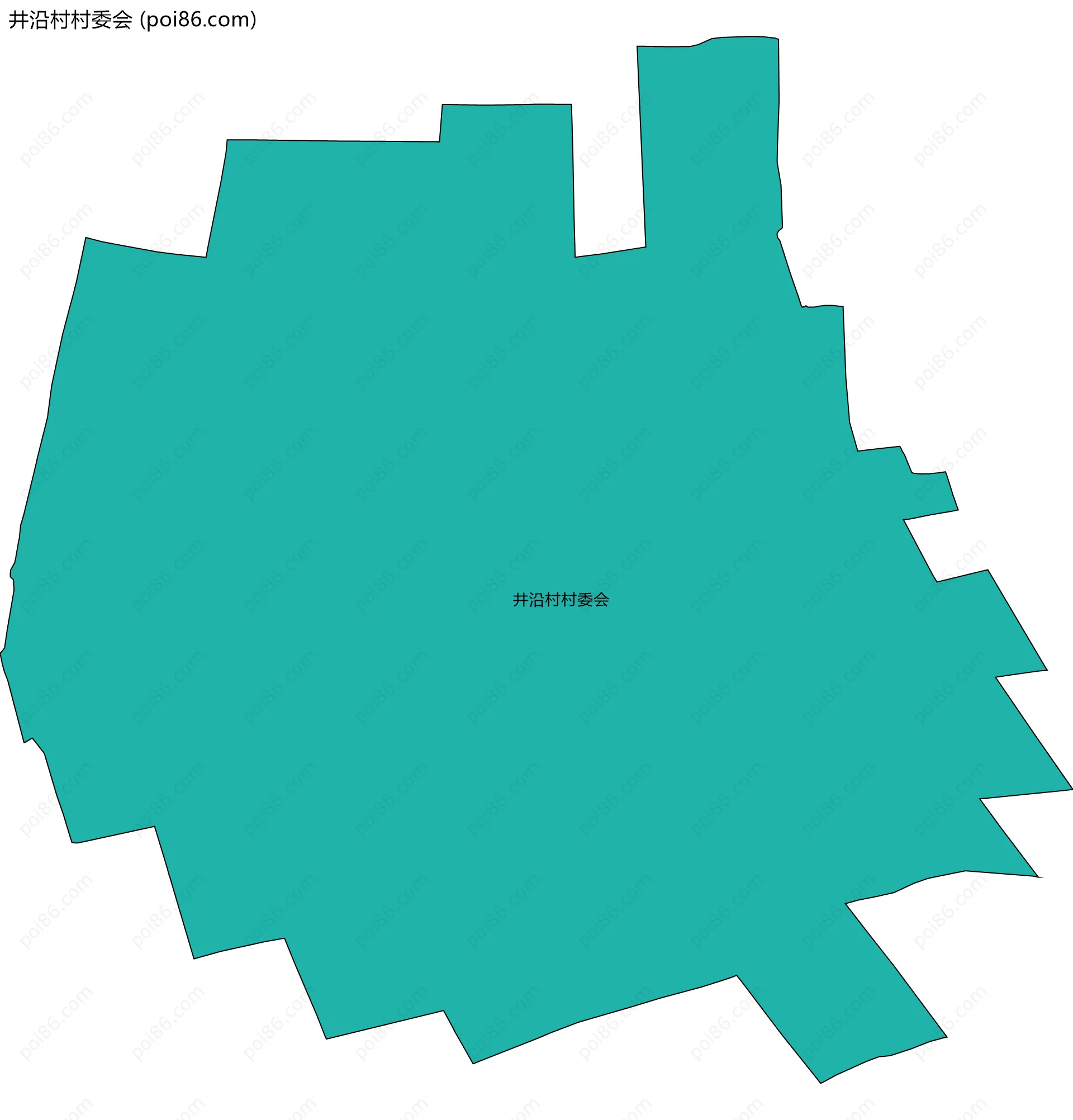 井沿村村委会边界地图