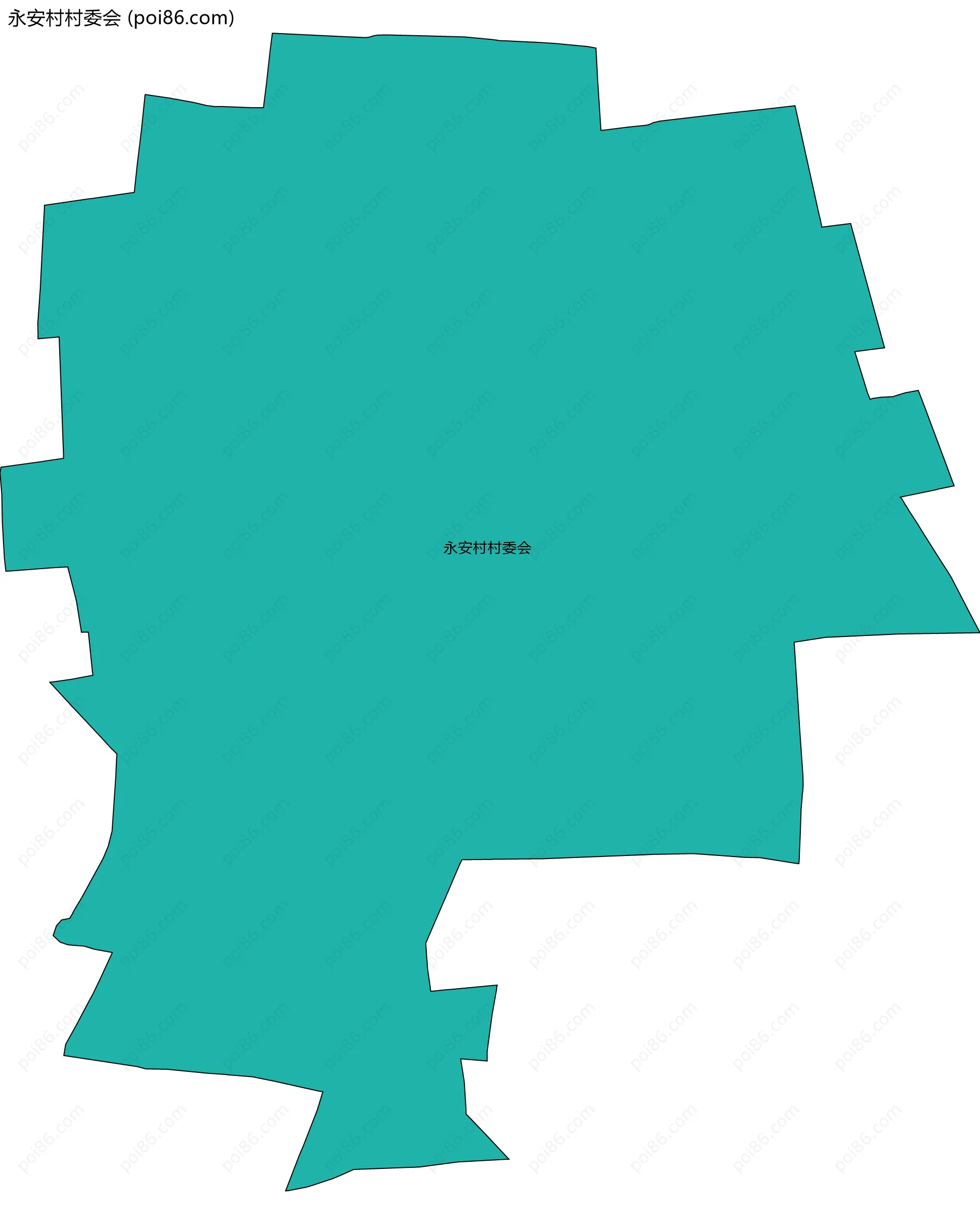 永安村村委会边界地图