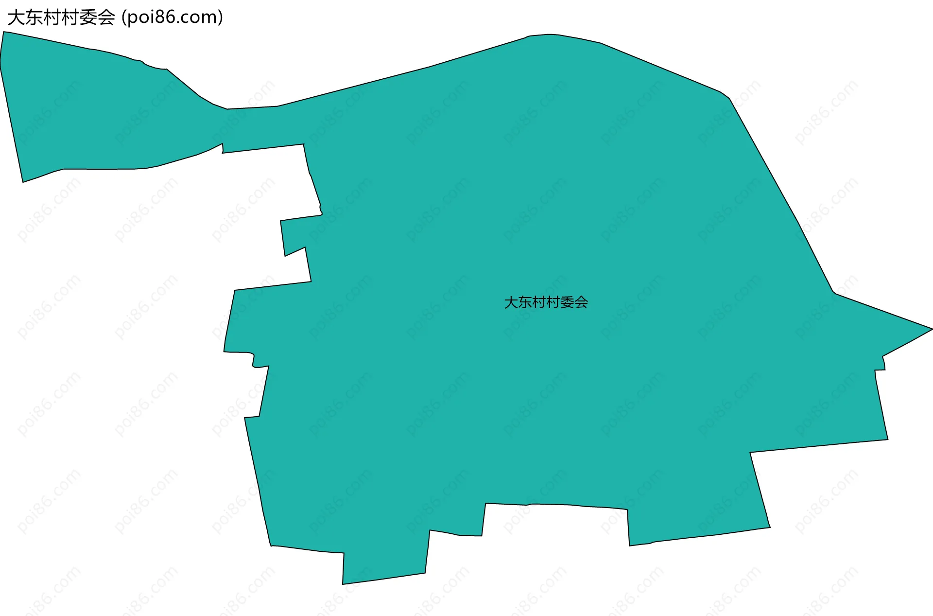 大东村村委会边界地图
