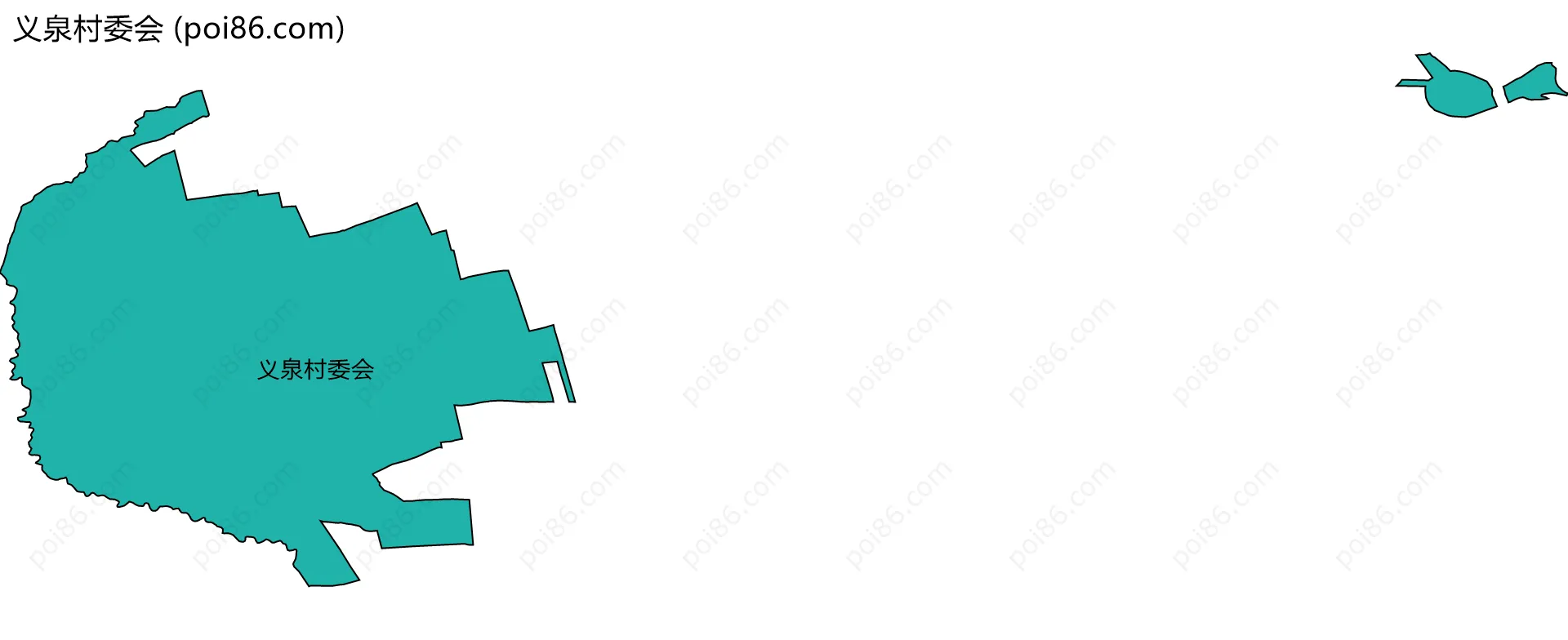 义泉村委会边界地图