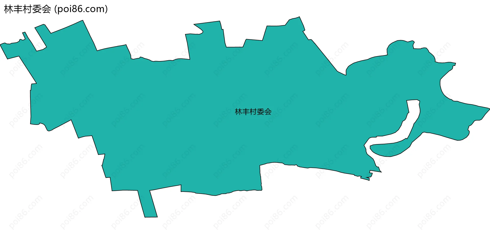 林丰村委会边界地图