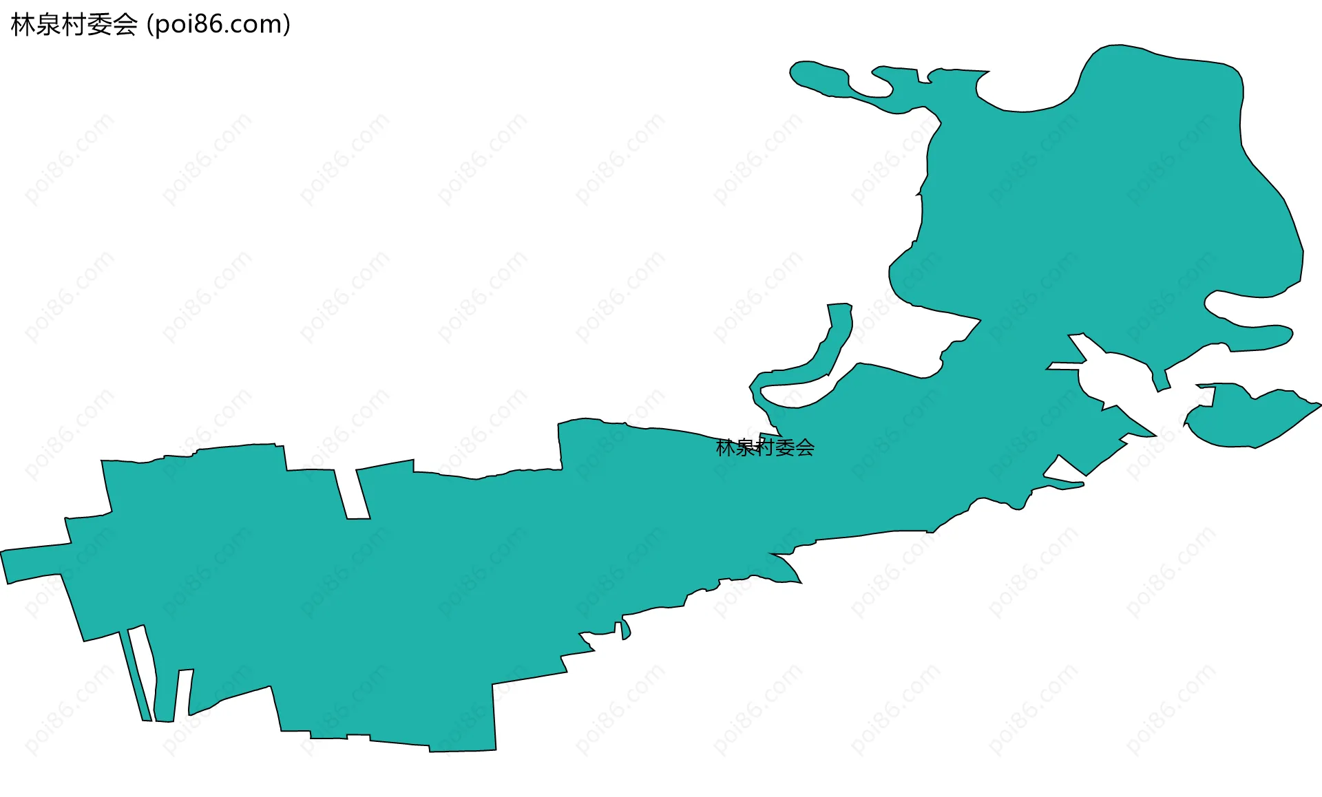 林泉村委会边界地图