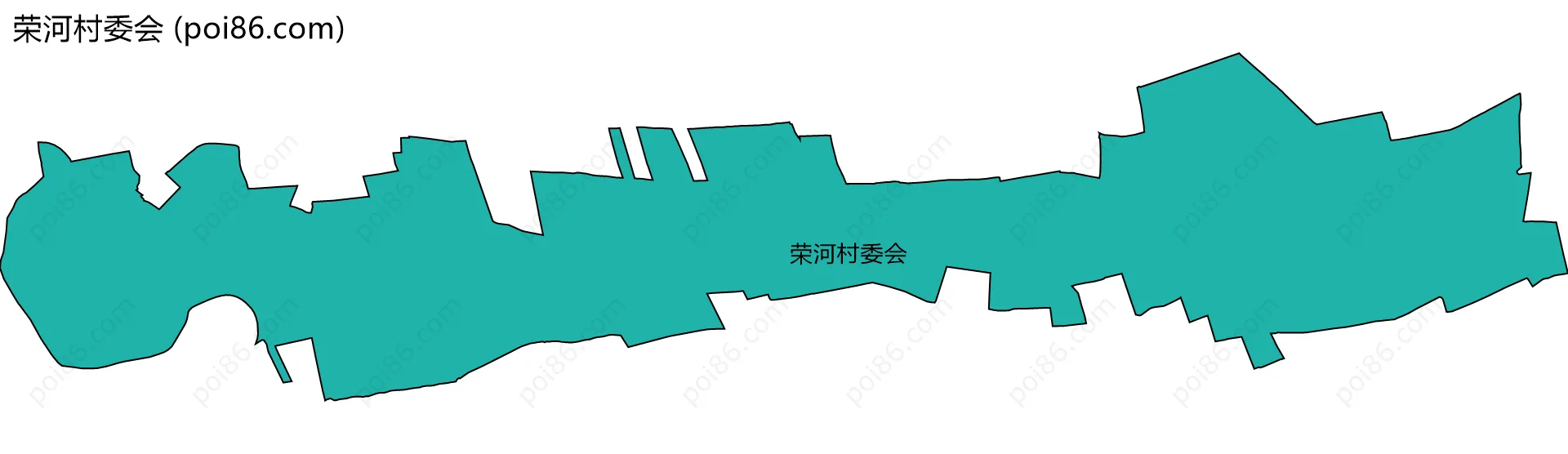 荣河村委会边界地图