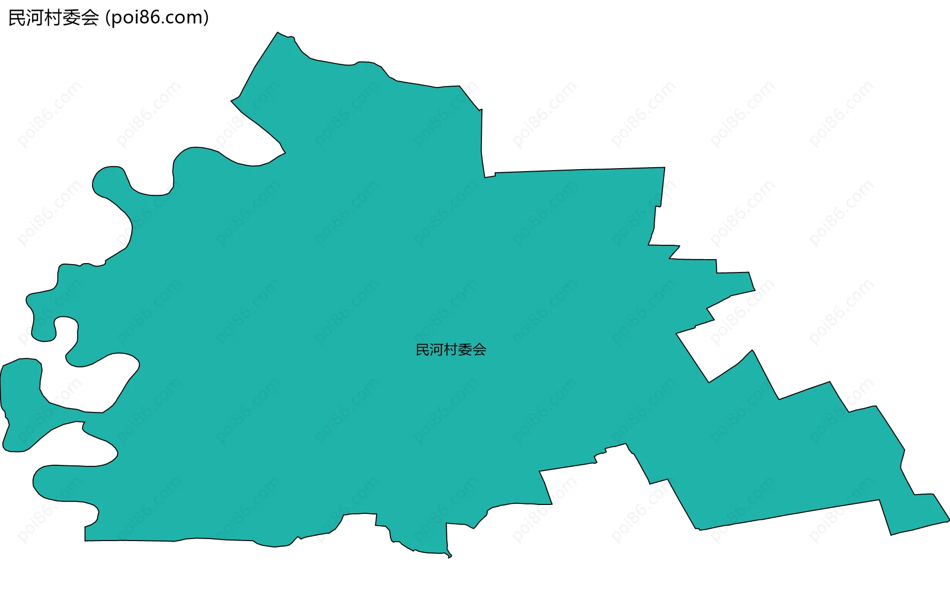 民河村委会边界地图