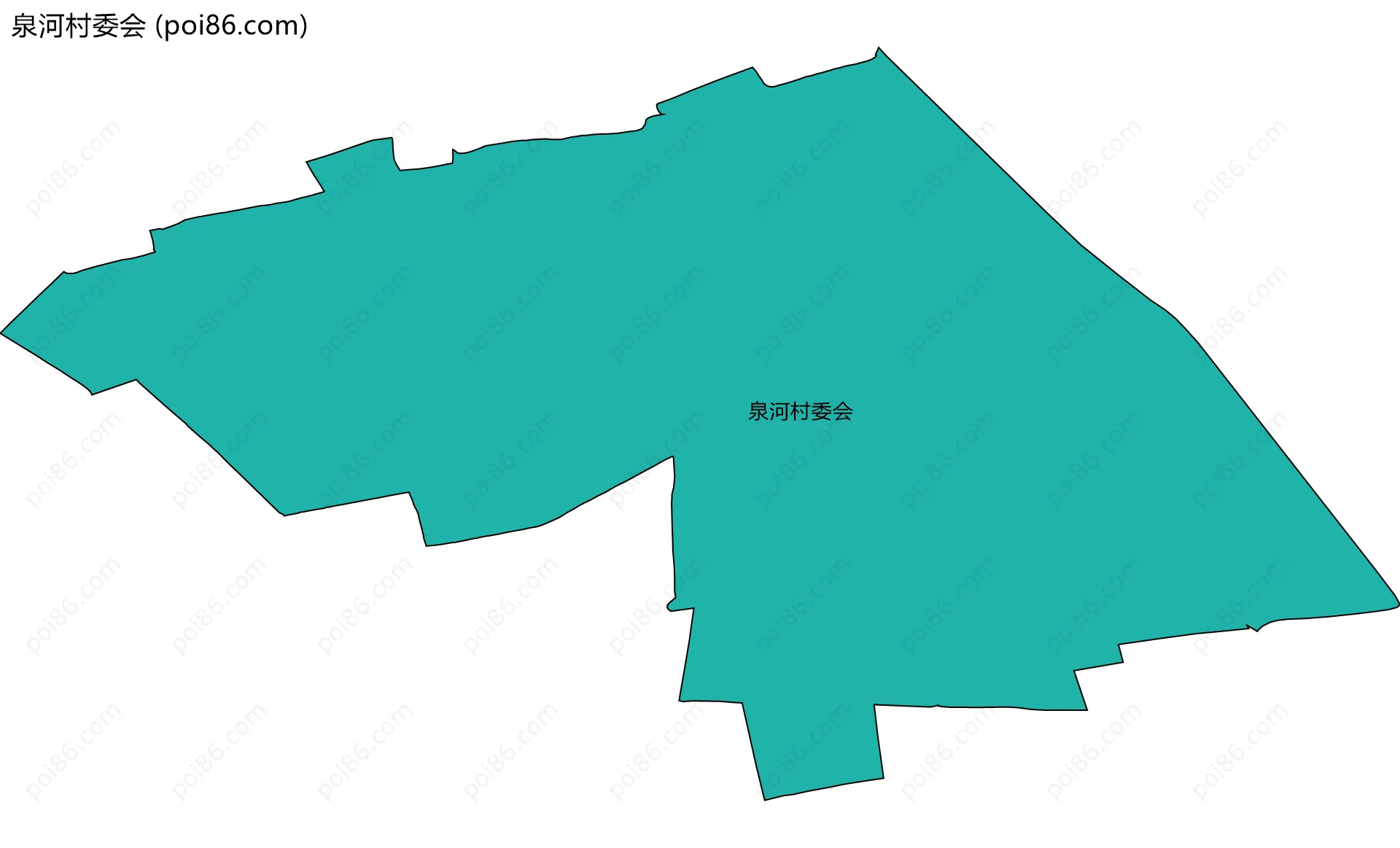 泉河村委会边界地图