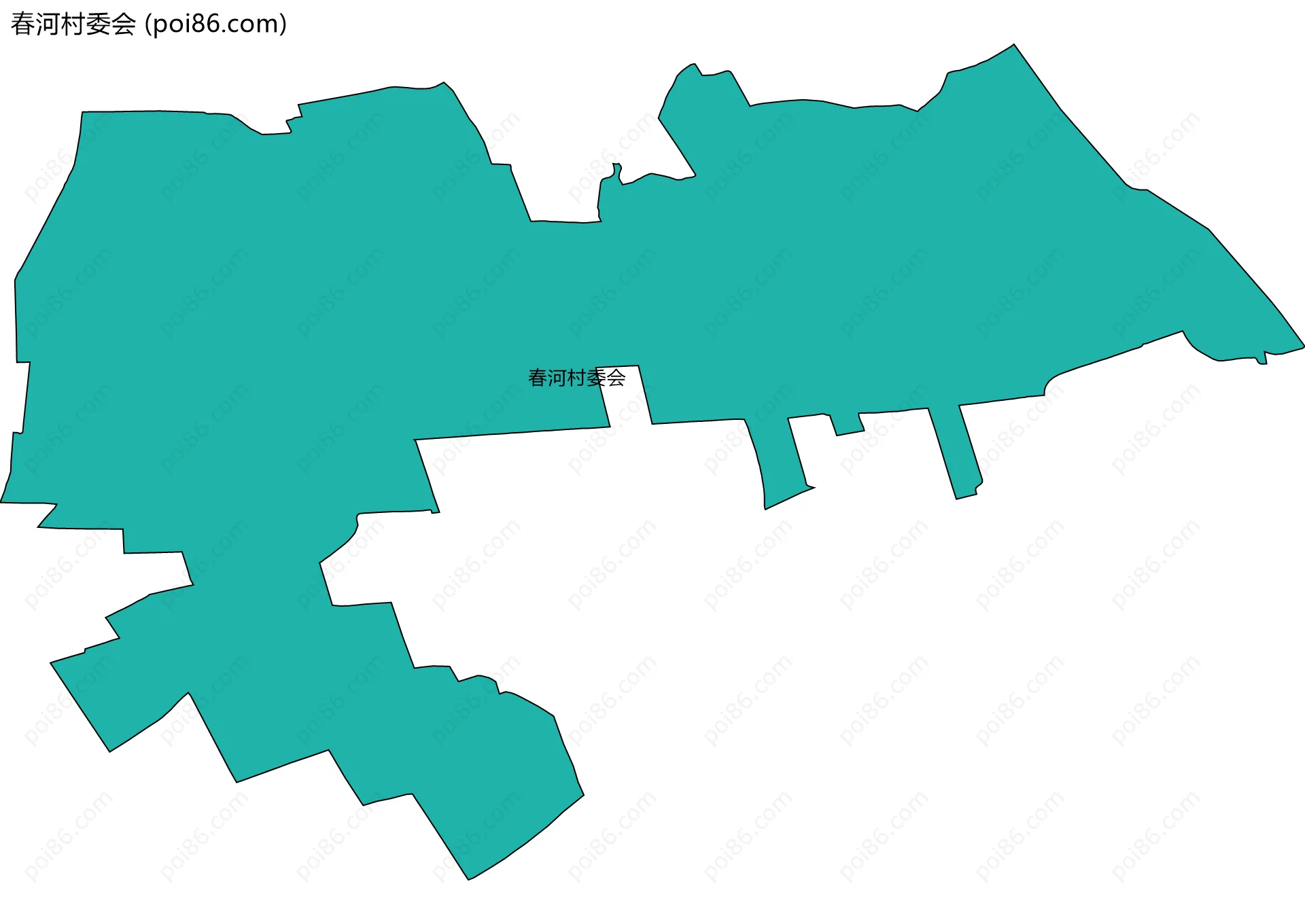 春河村委会边界地图