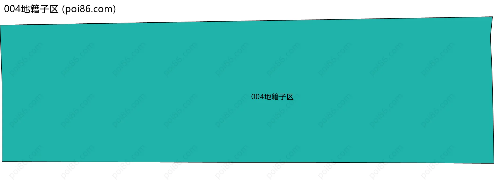 004地籍子区边界地图