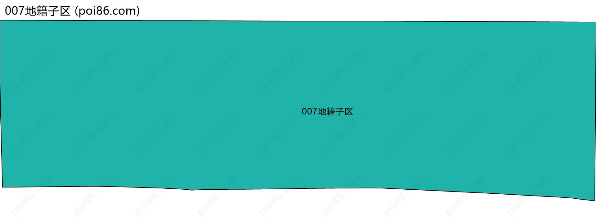 007地籍子区边界地图