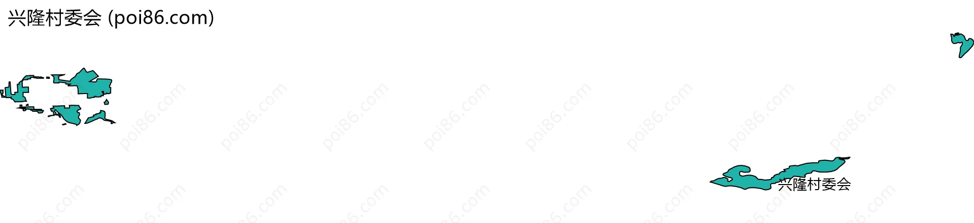 兴隆村委会边界地图