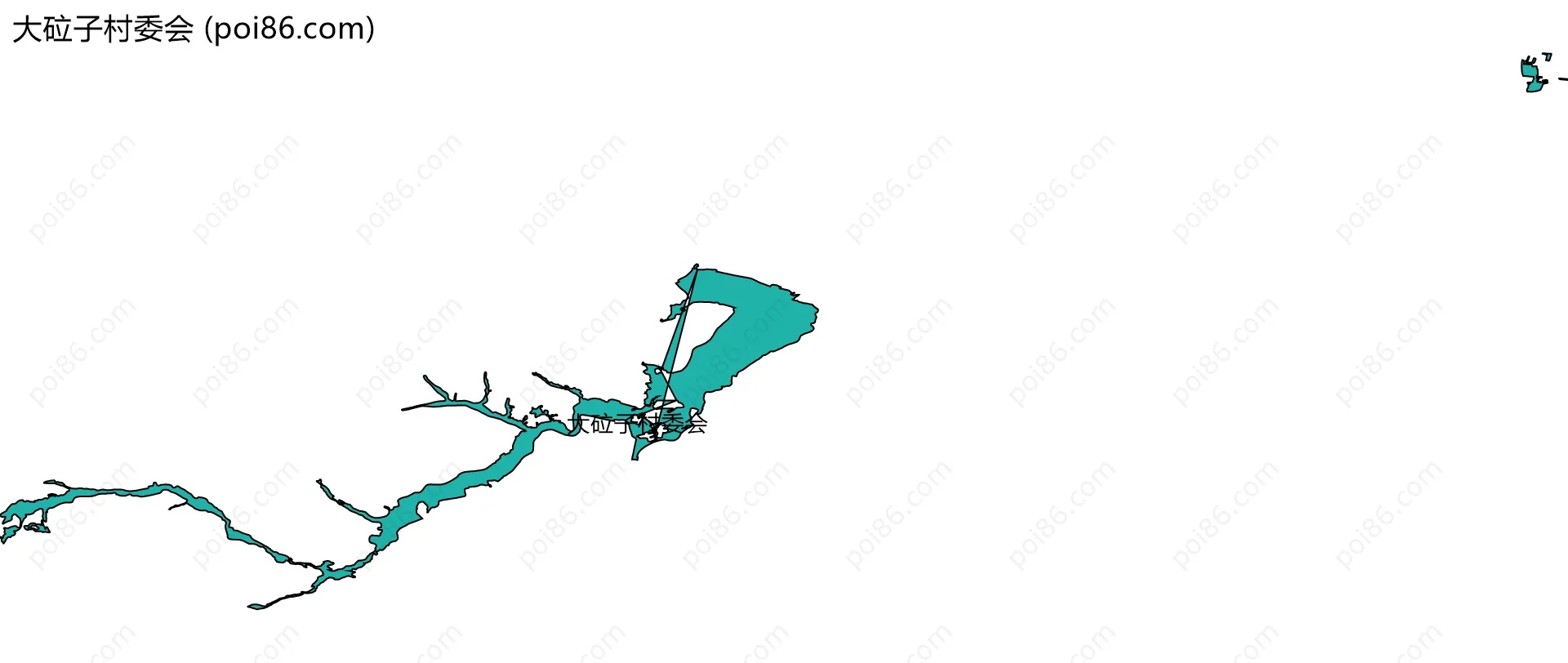 大砬子村委会边界地图