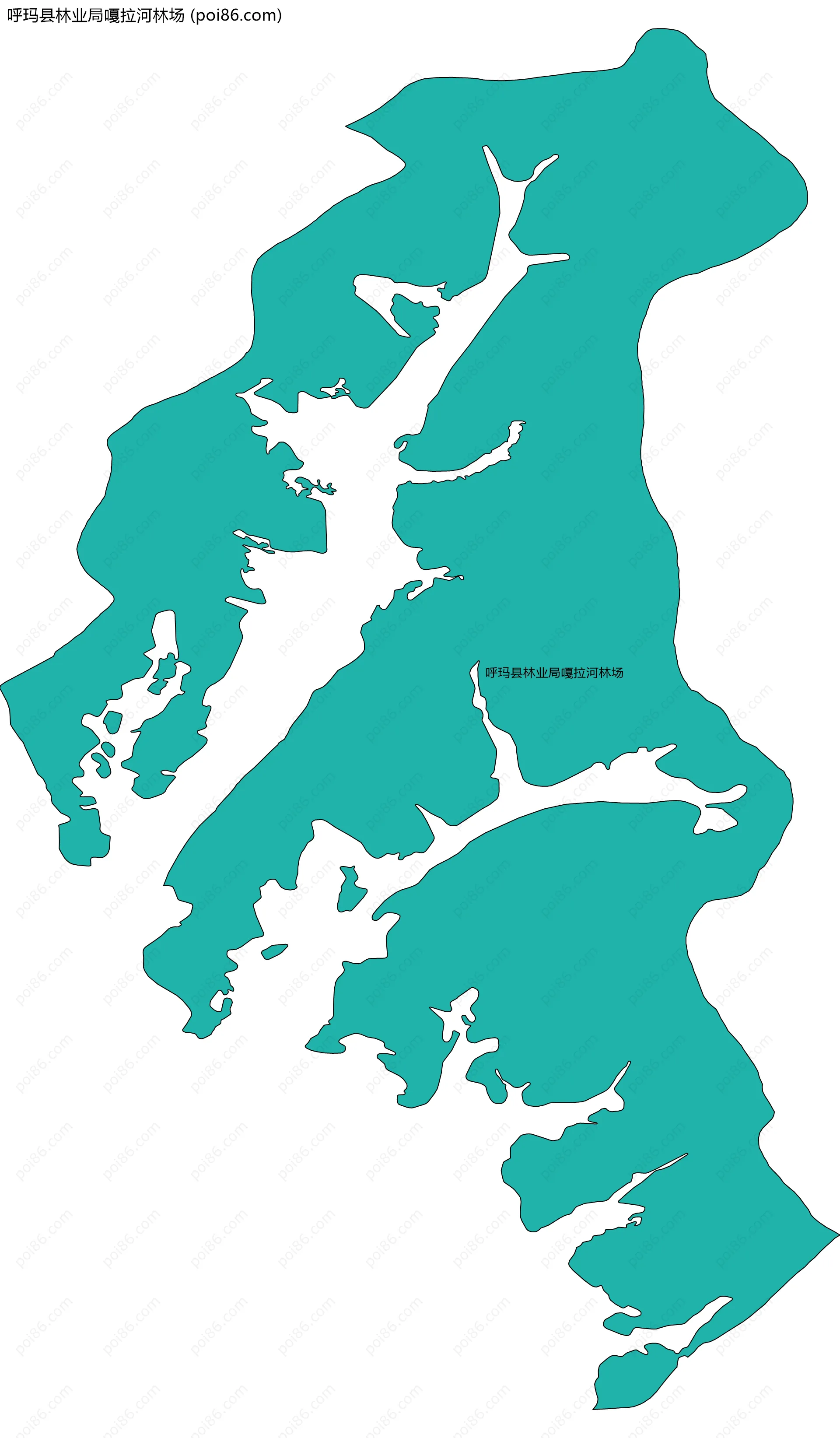 呼玛县林业局嘎拉河林场边界地图