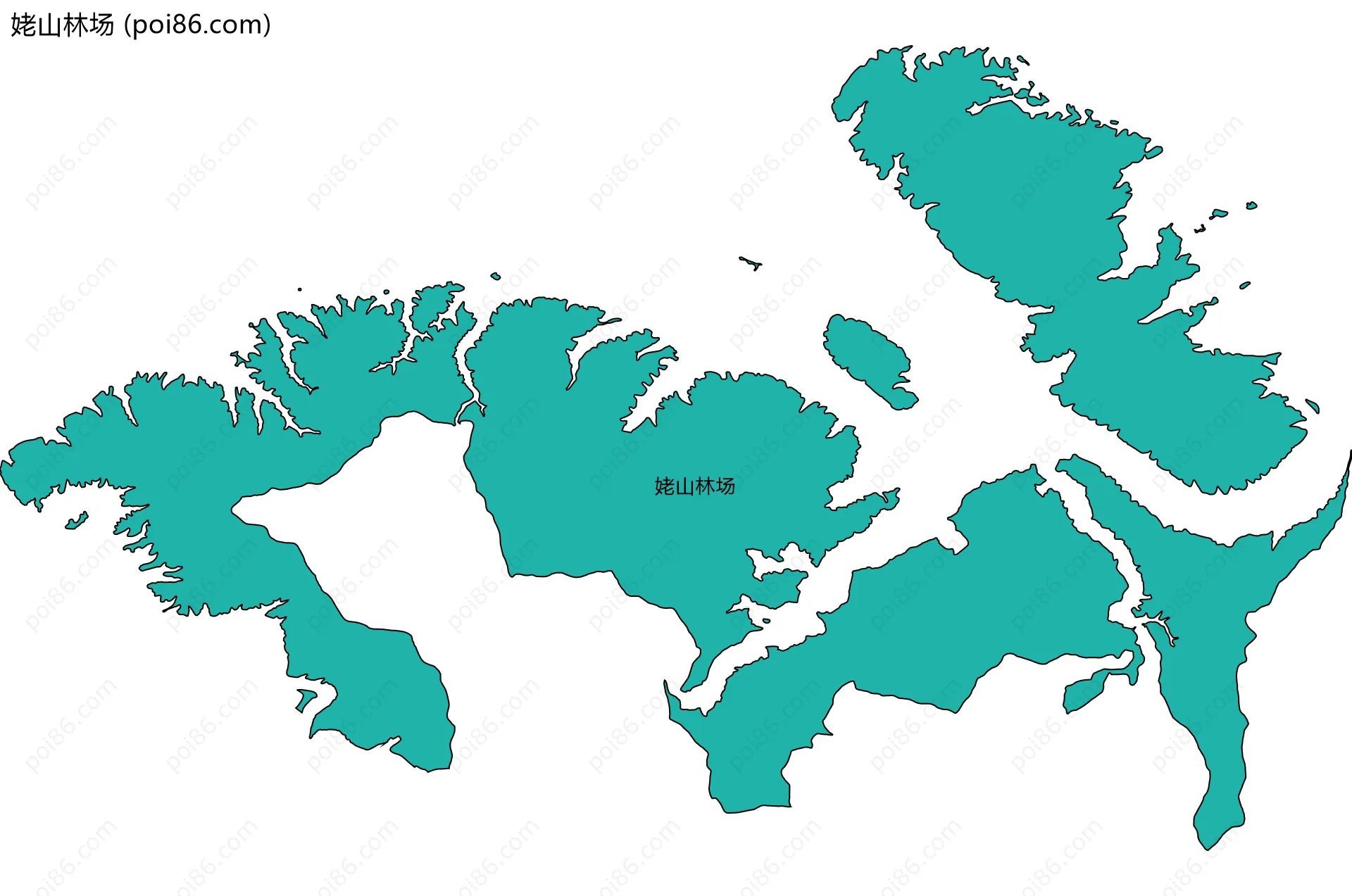 姥山林场边界地图