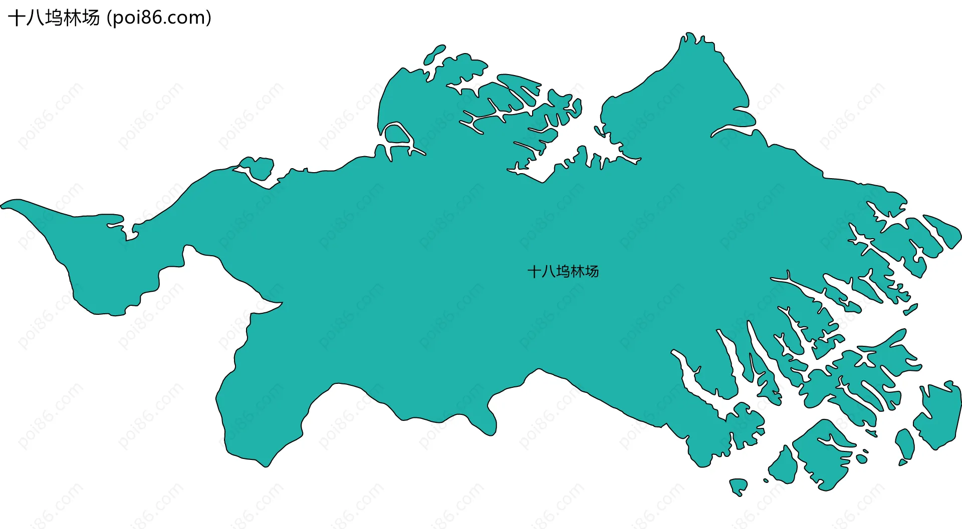 十八坞林场边界地图