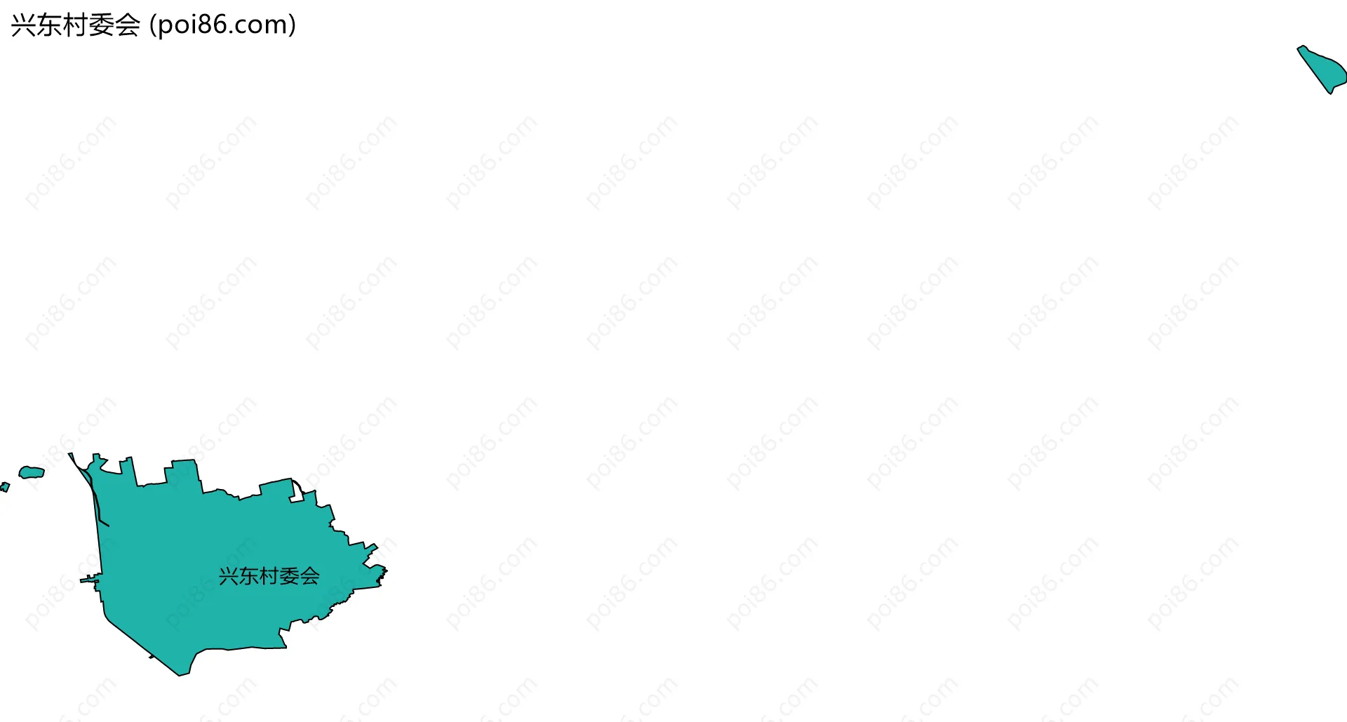 兴东村委会边界地图