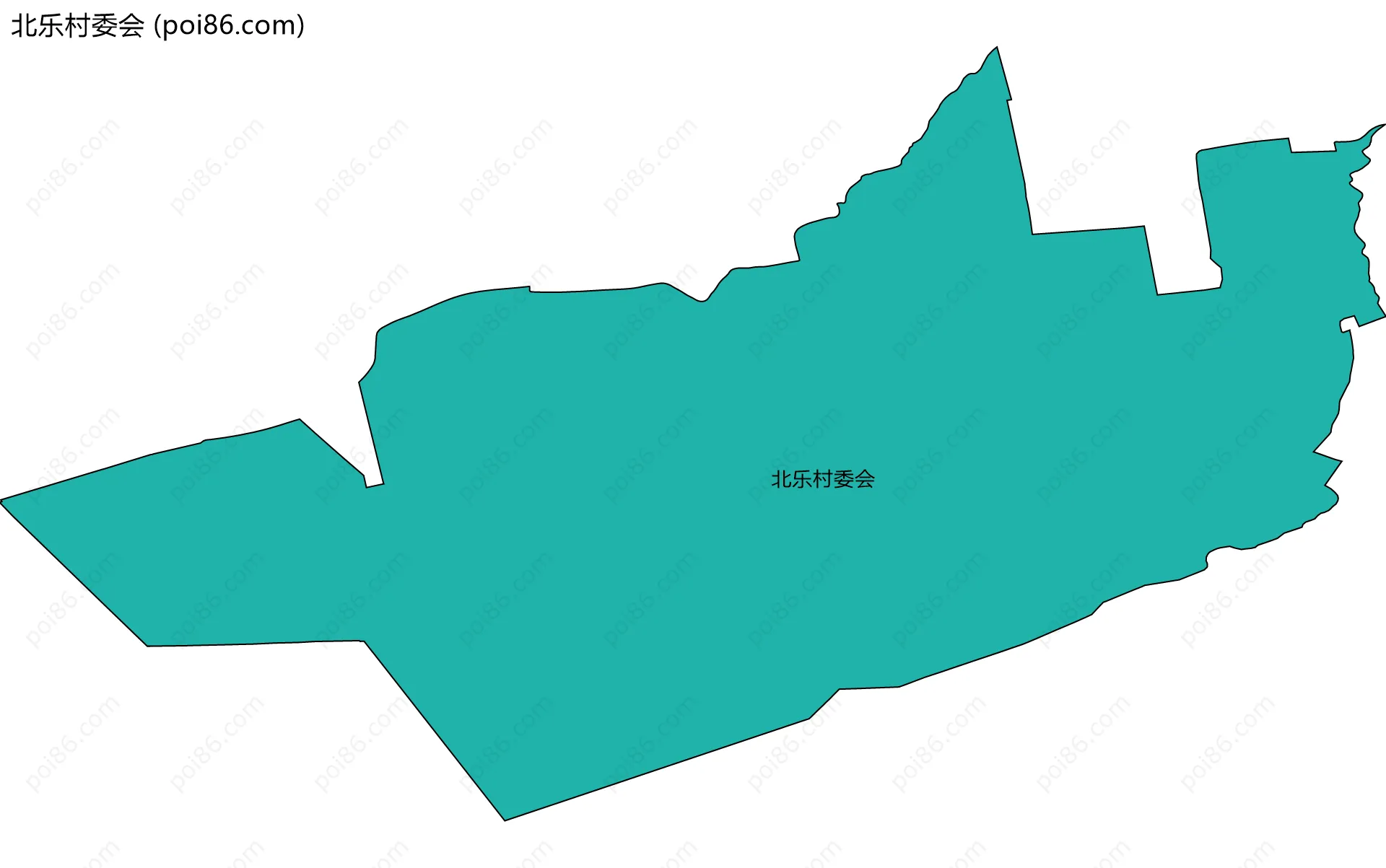北乐村委会边界地图