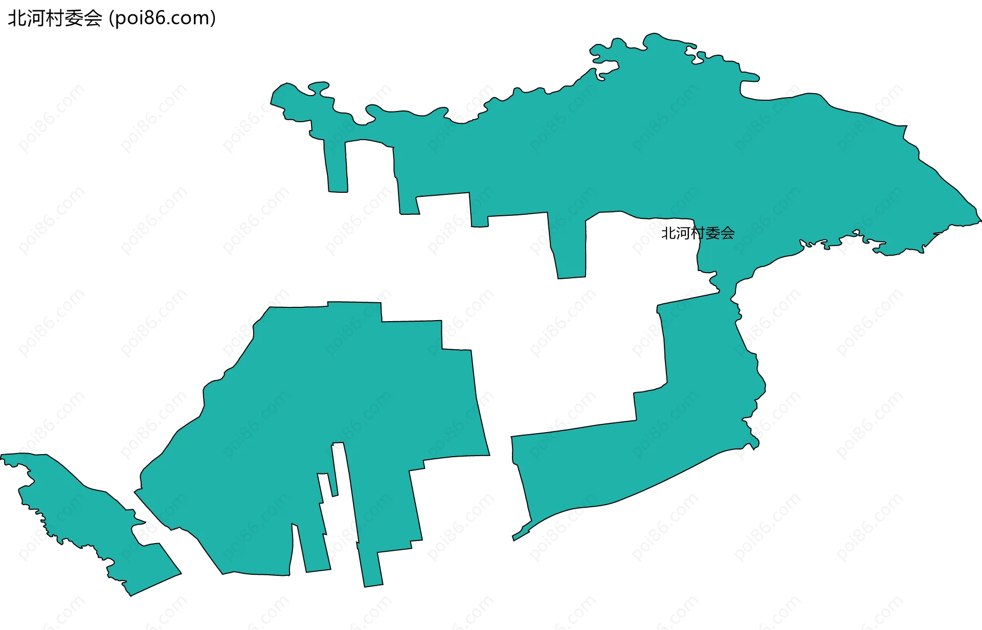 北河村委会边界地图