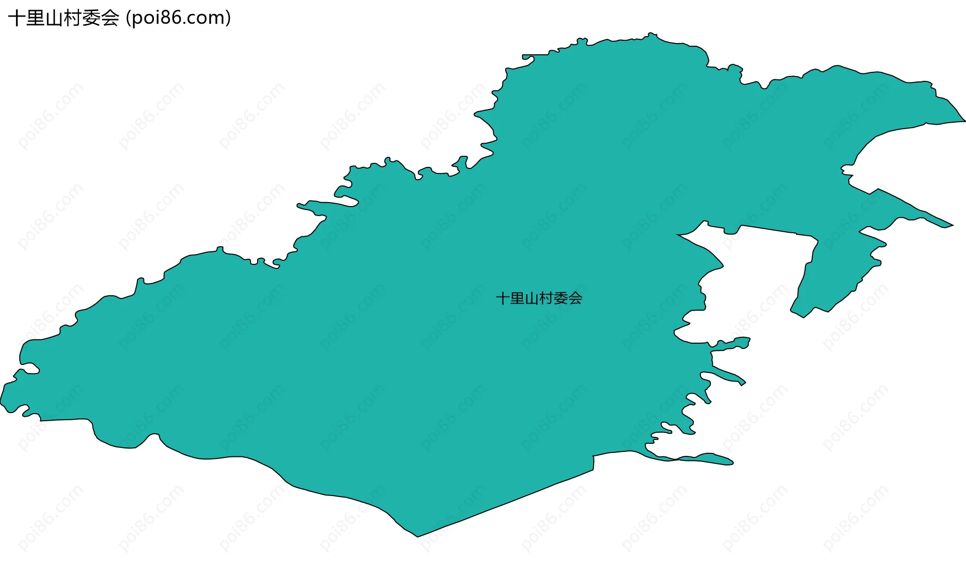 十里山村委会边界地图