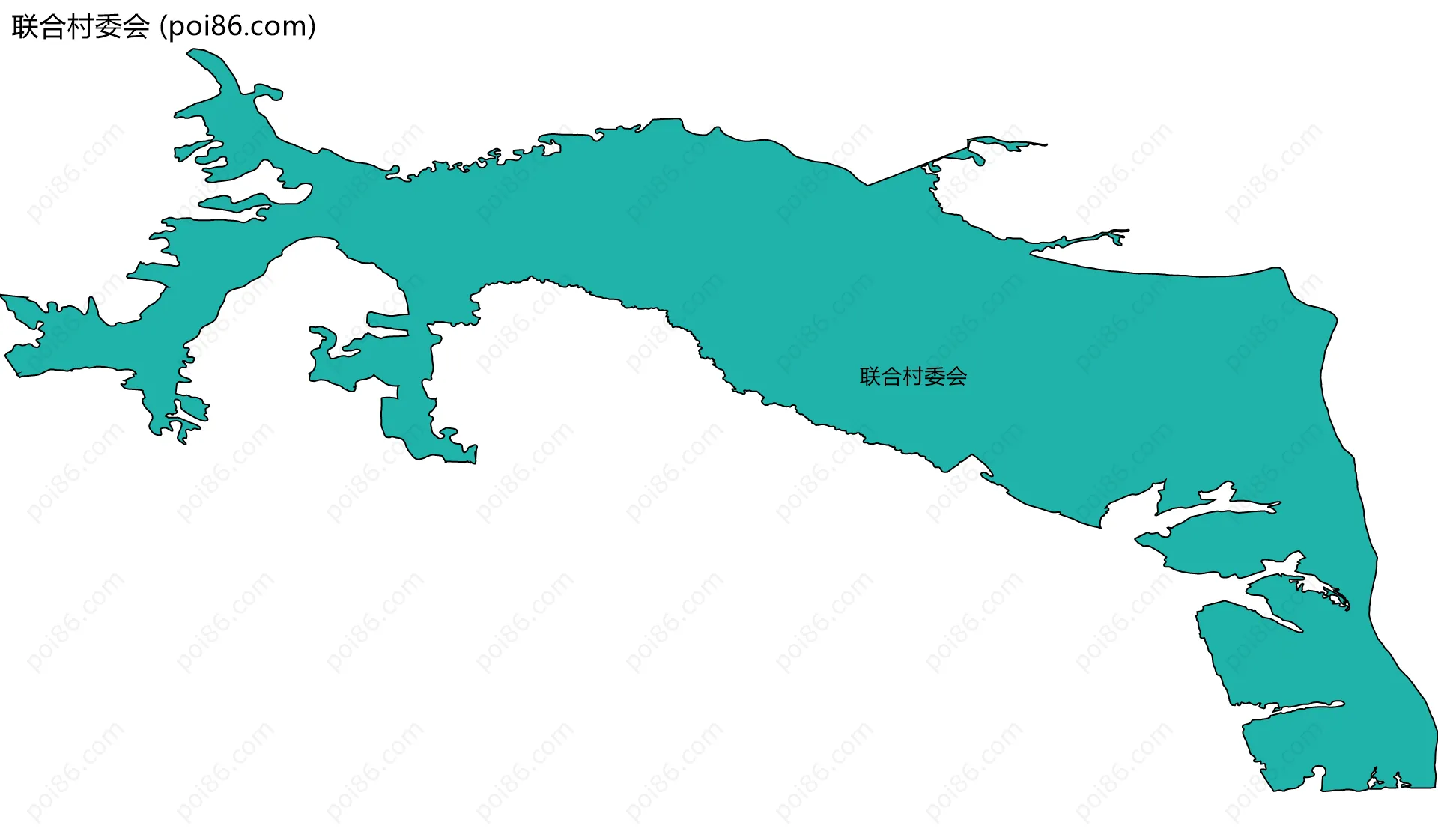 联合村委会边界地图