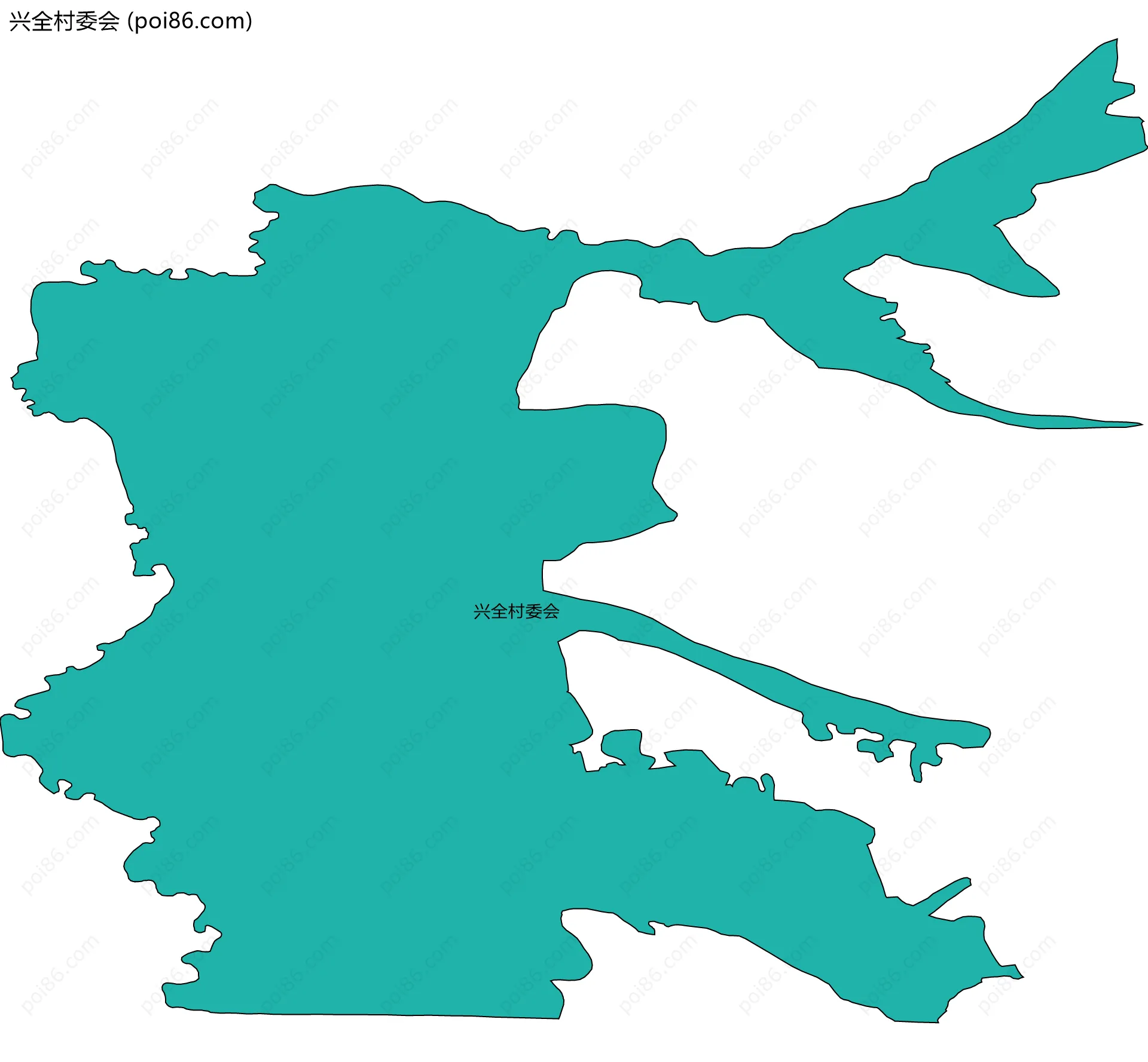 兴全村委会边界地图