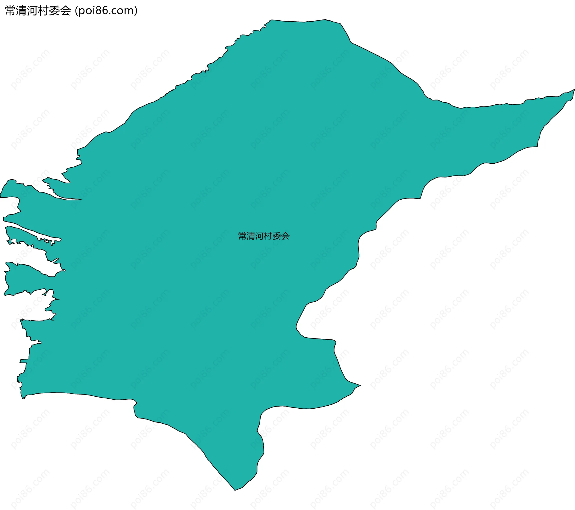 常清河村委会边界地图