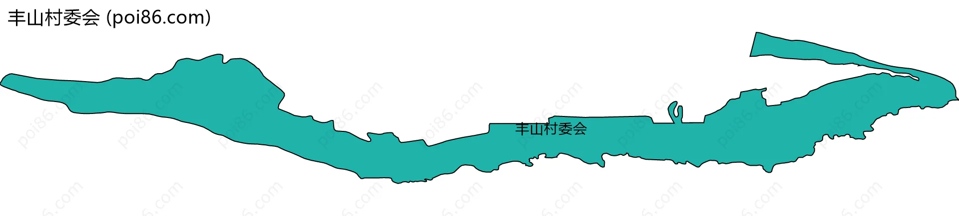 丰山村委会边界地图