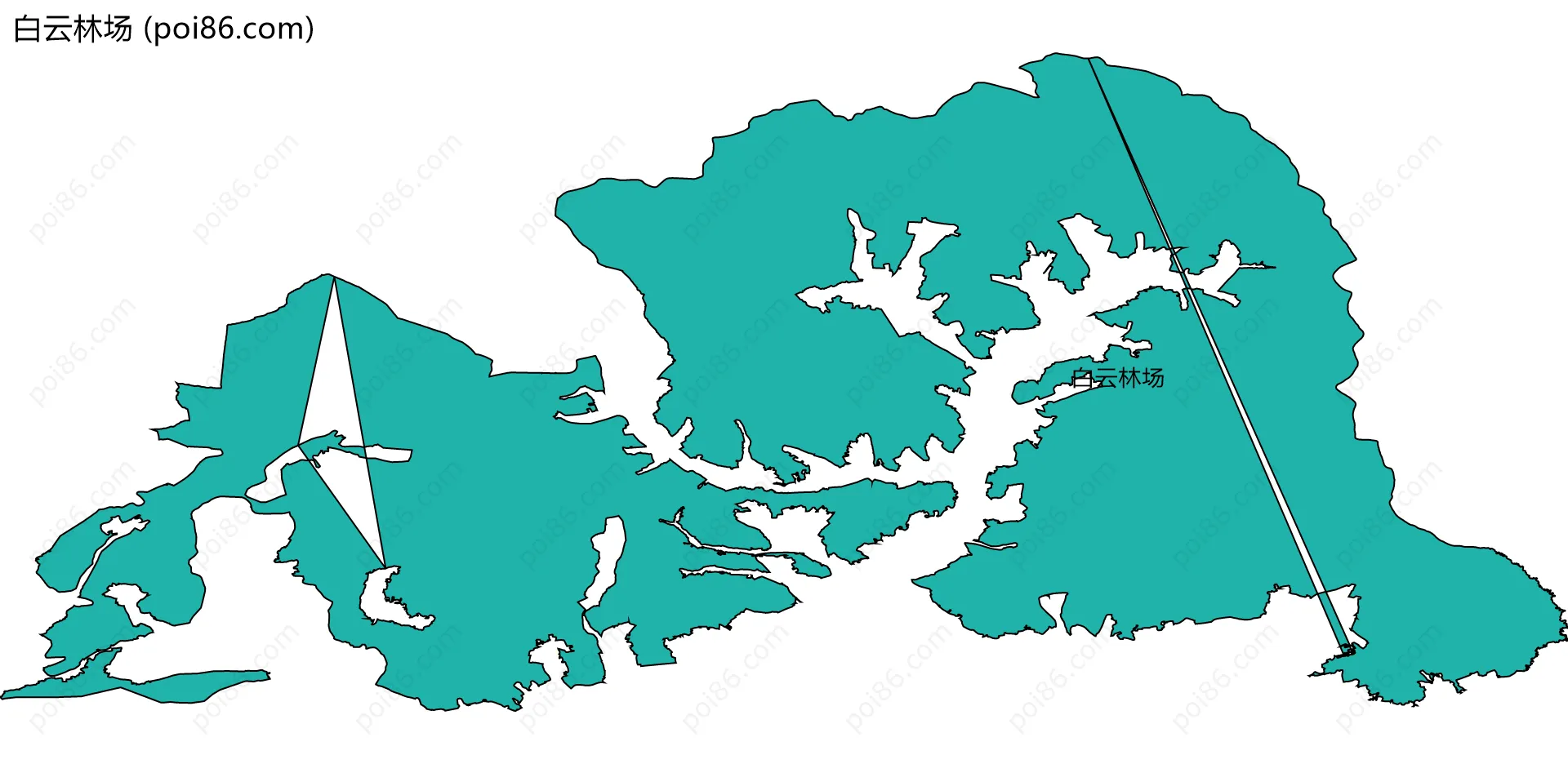 白云林场边界地图