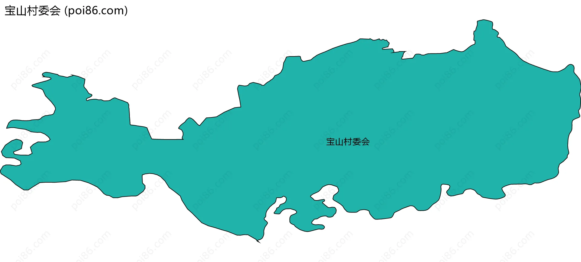 宝山村委会边界地图