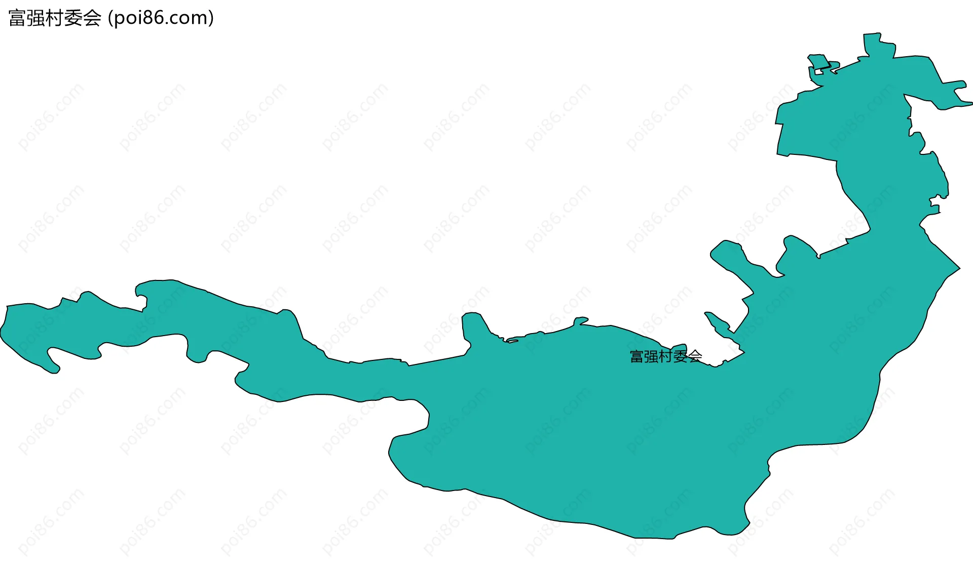 富强村委会边界地图