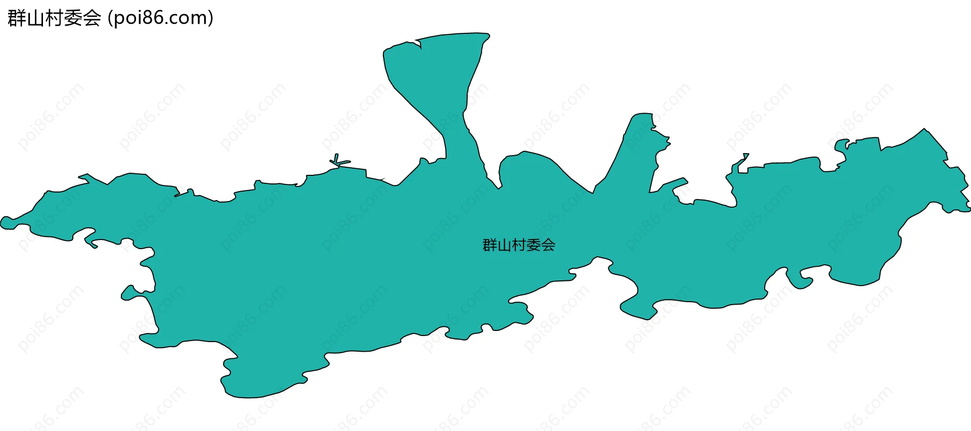 群山村委会边界地图