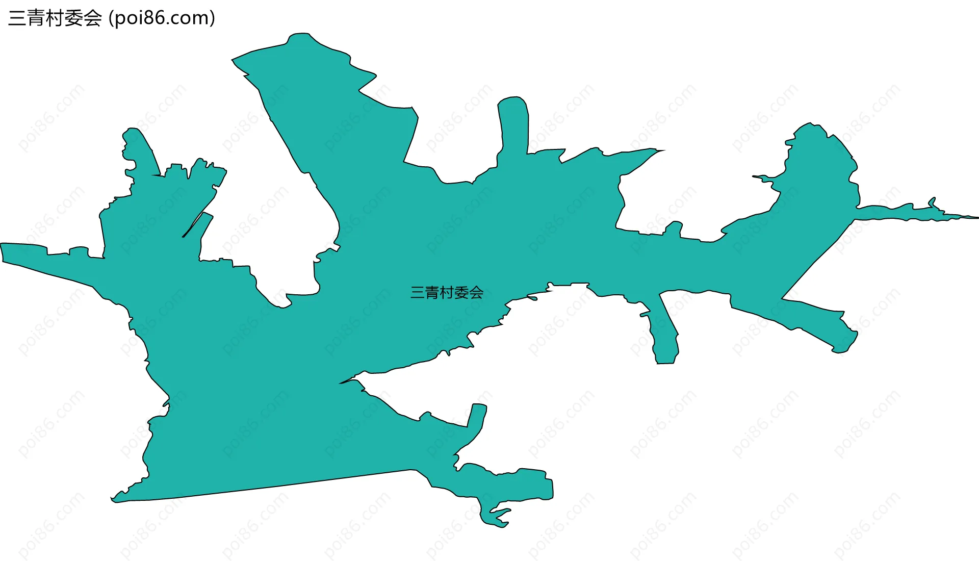 三青村委会边界地图