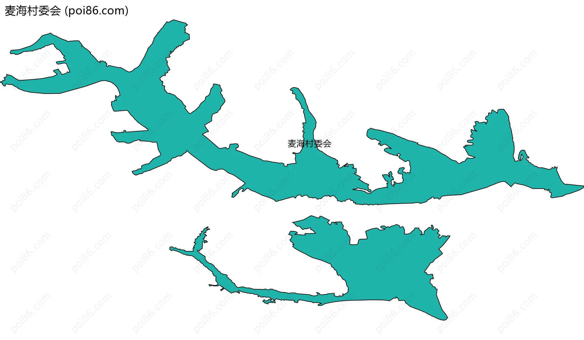 麦海村委会边界地图