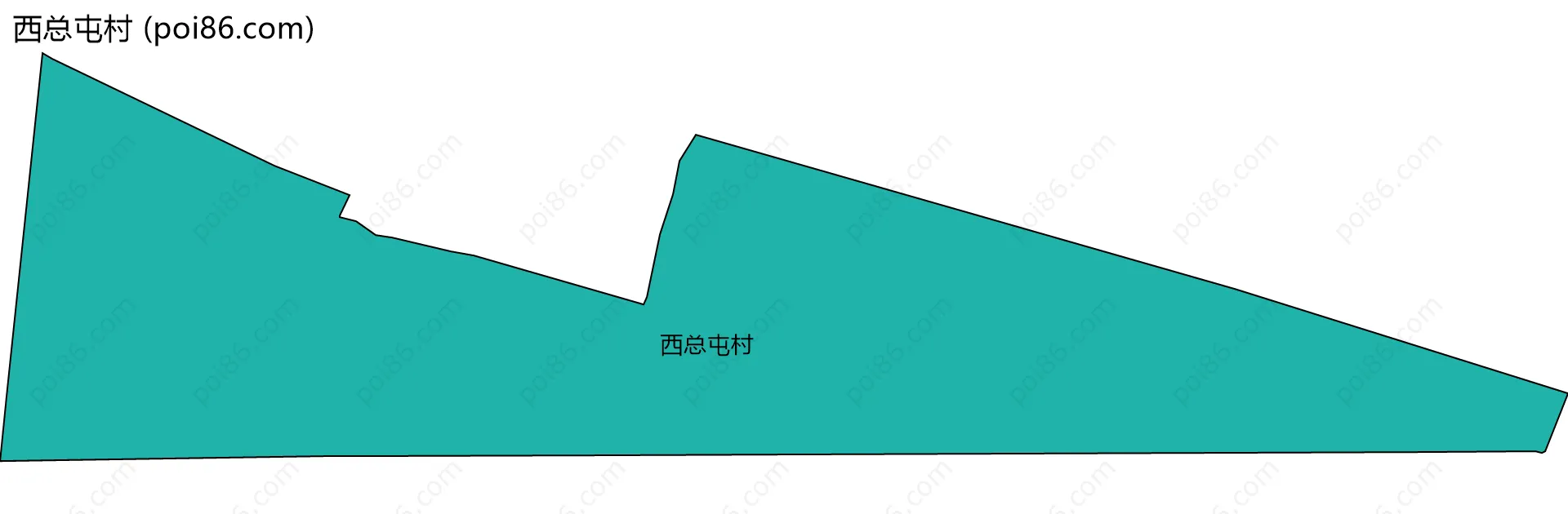 西总屯村边界地图