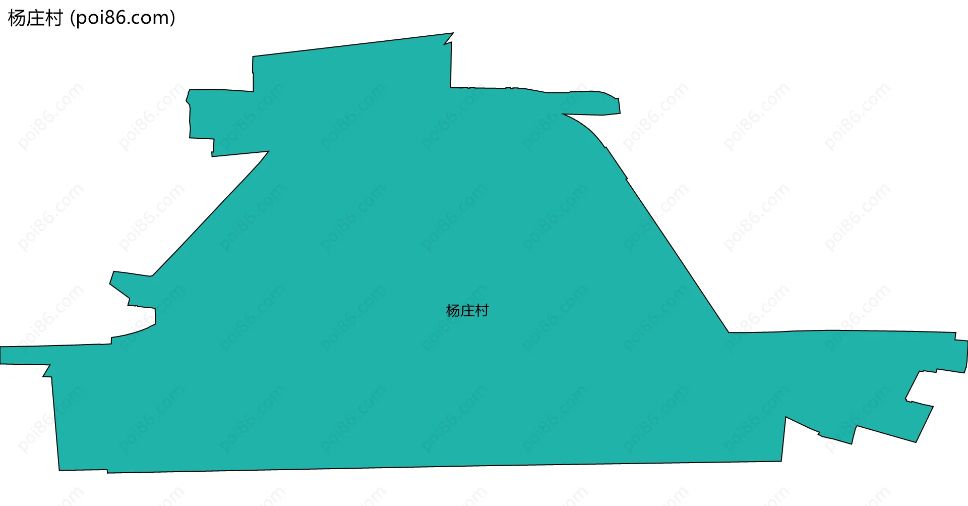 杨庄村边界地图