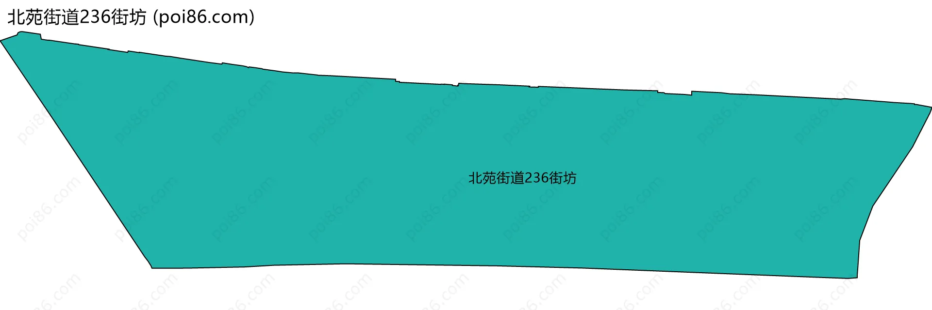 北苑街道236街坊边界地图