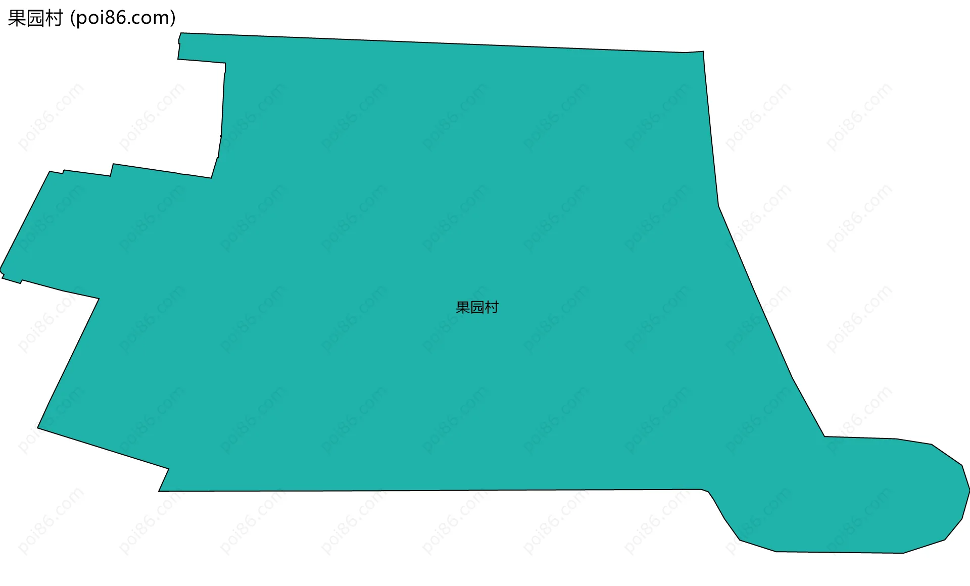 果园村边界地图