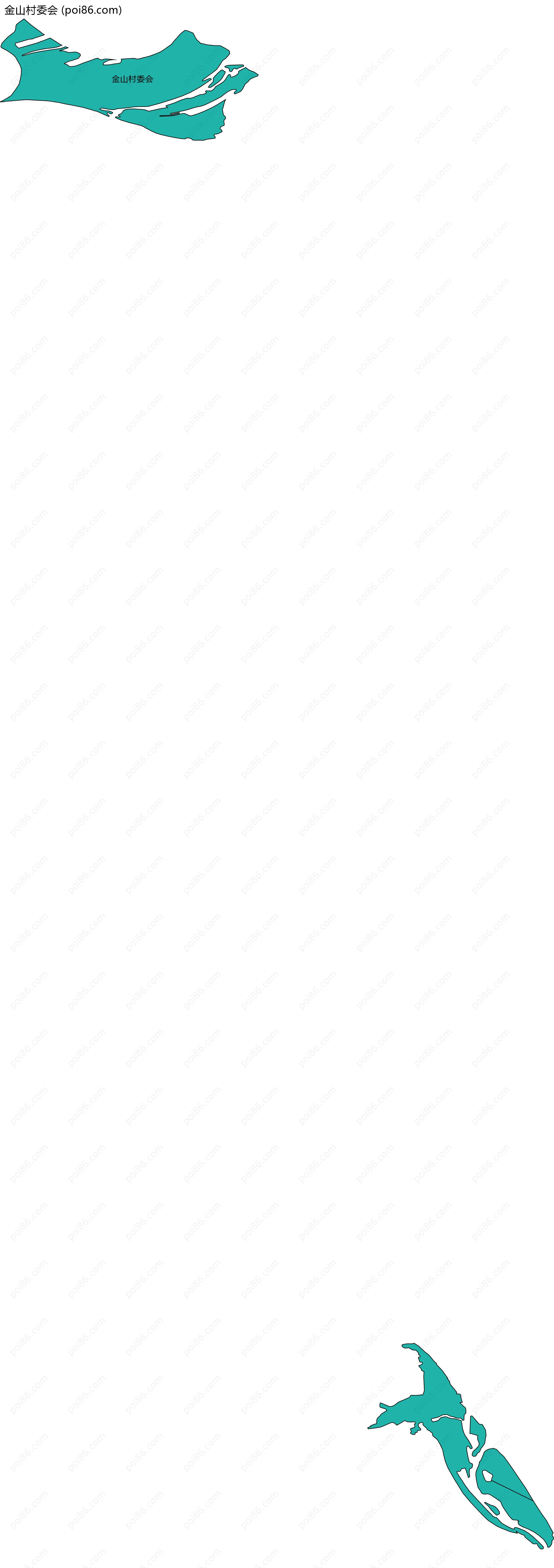 金山村委会边界地图